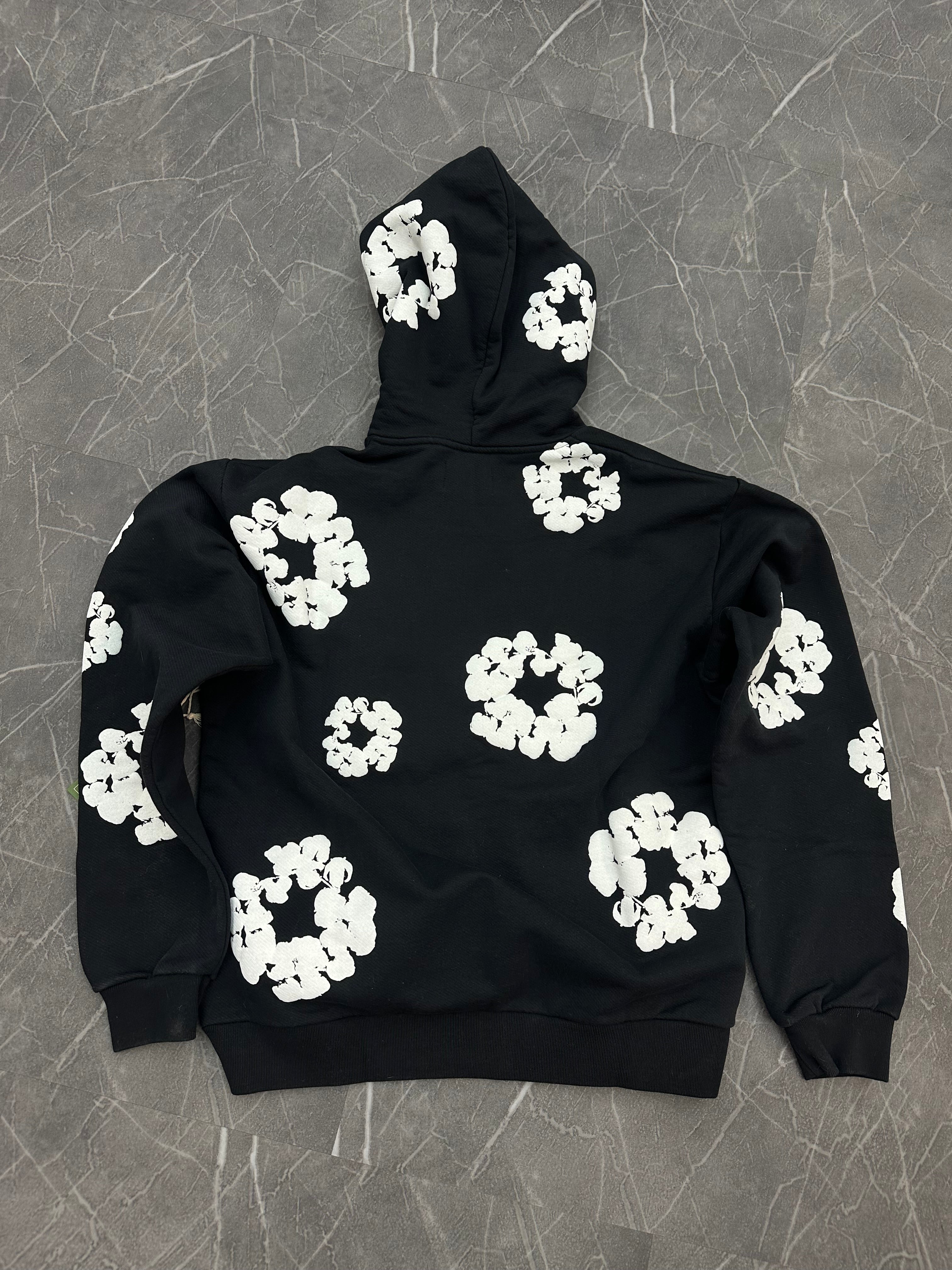 Denim Tears Cotton Wreath Hoodie “Black”