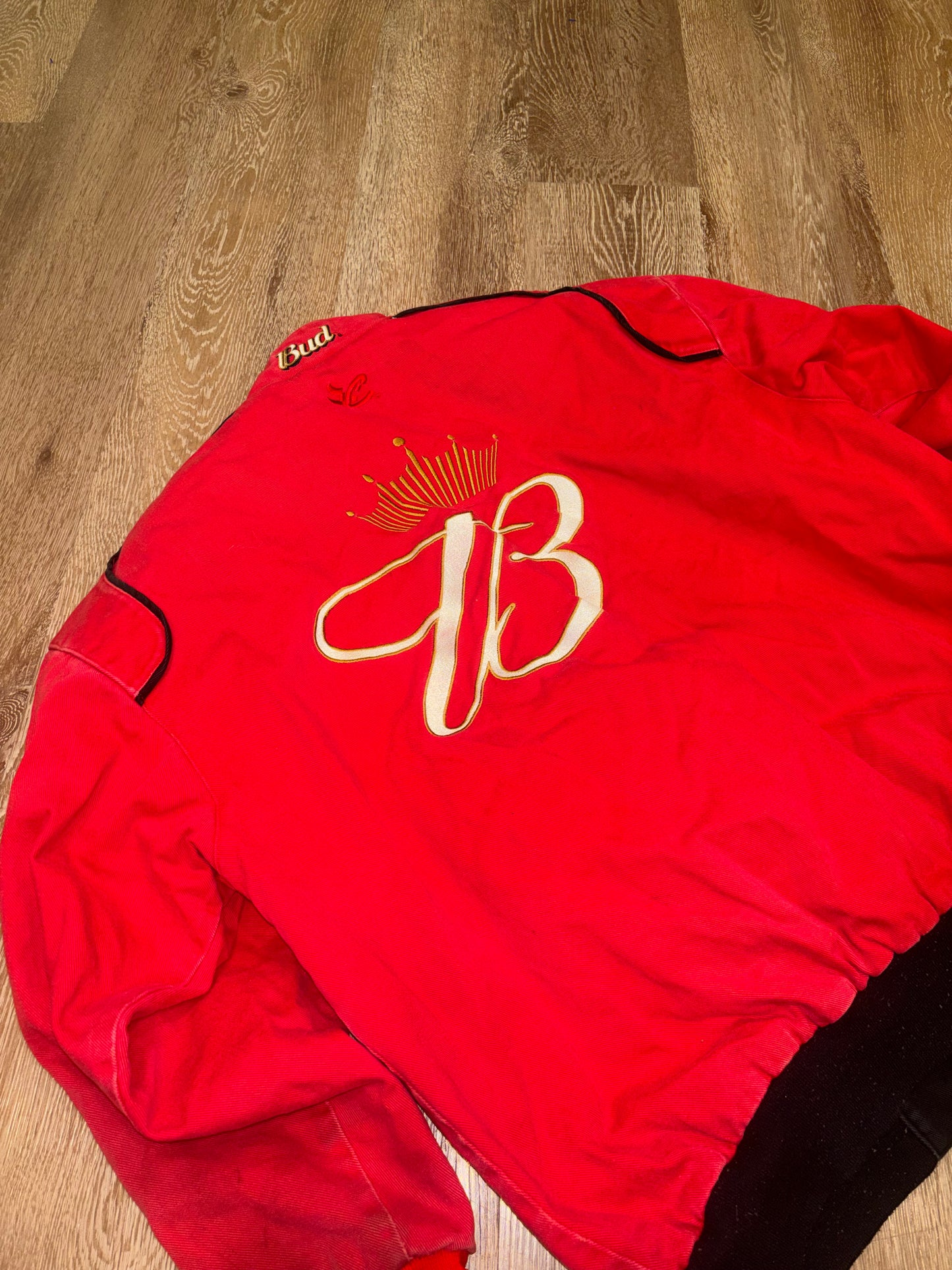 Red Budweiser NASCAR Racing Jacket (XL)