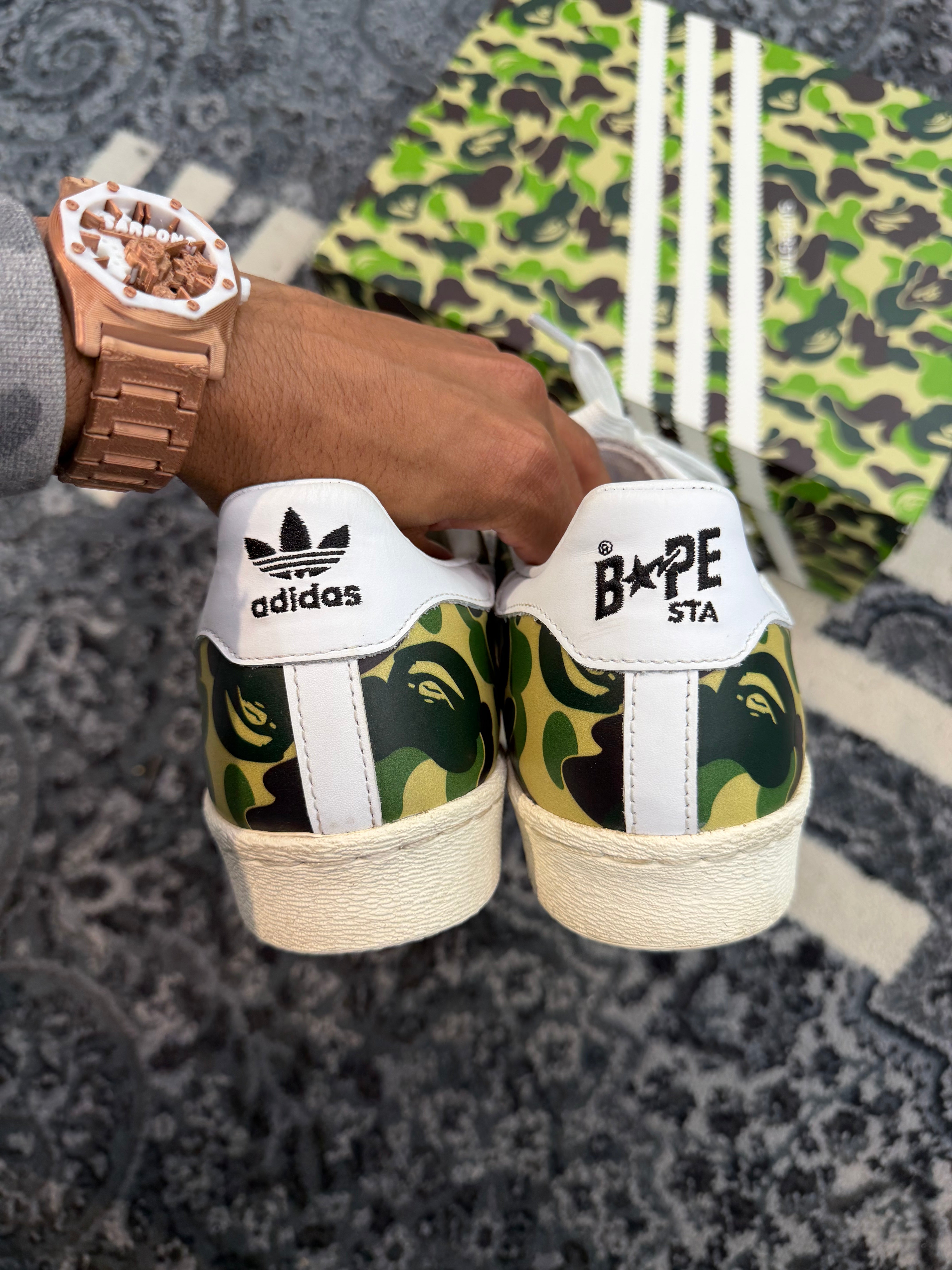 Adidas Superstar x Bape “ABC Camo Green”