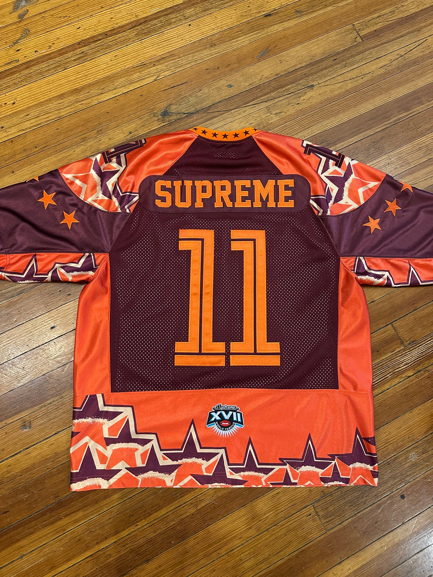 Supreme Football Jersey “Orange Stars”