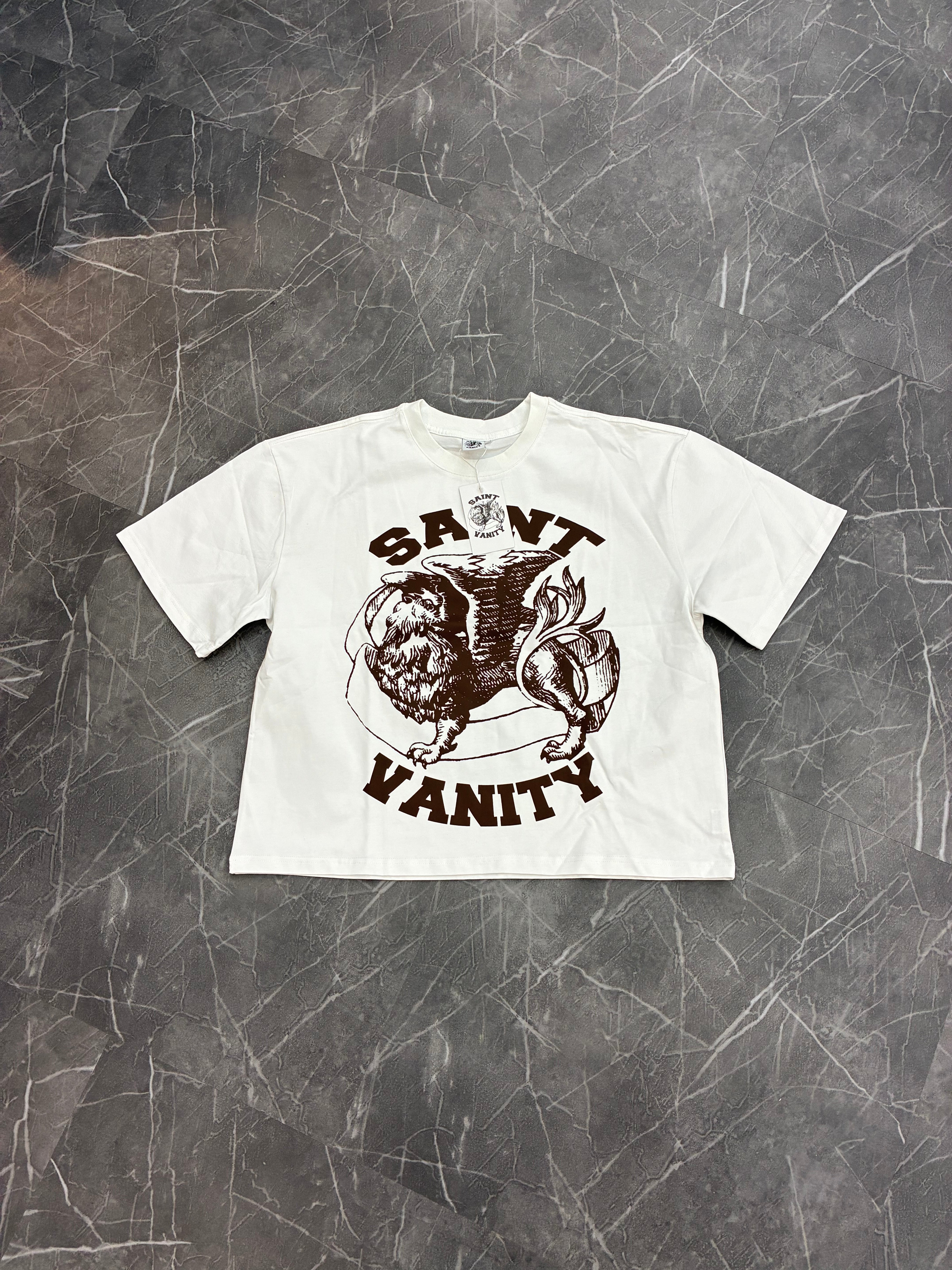 Saint Vanity Griffey Tee “White Brown”