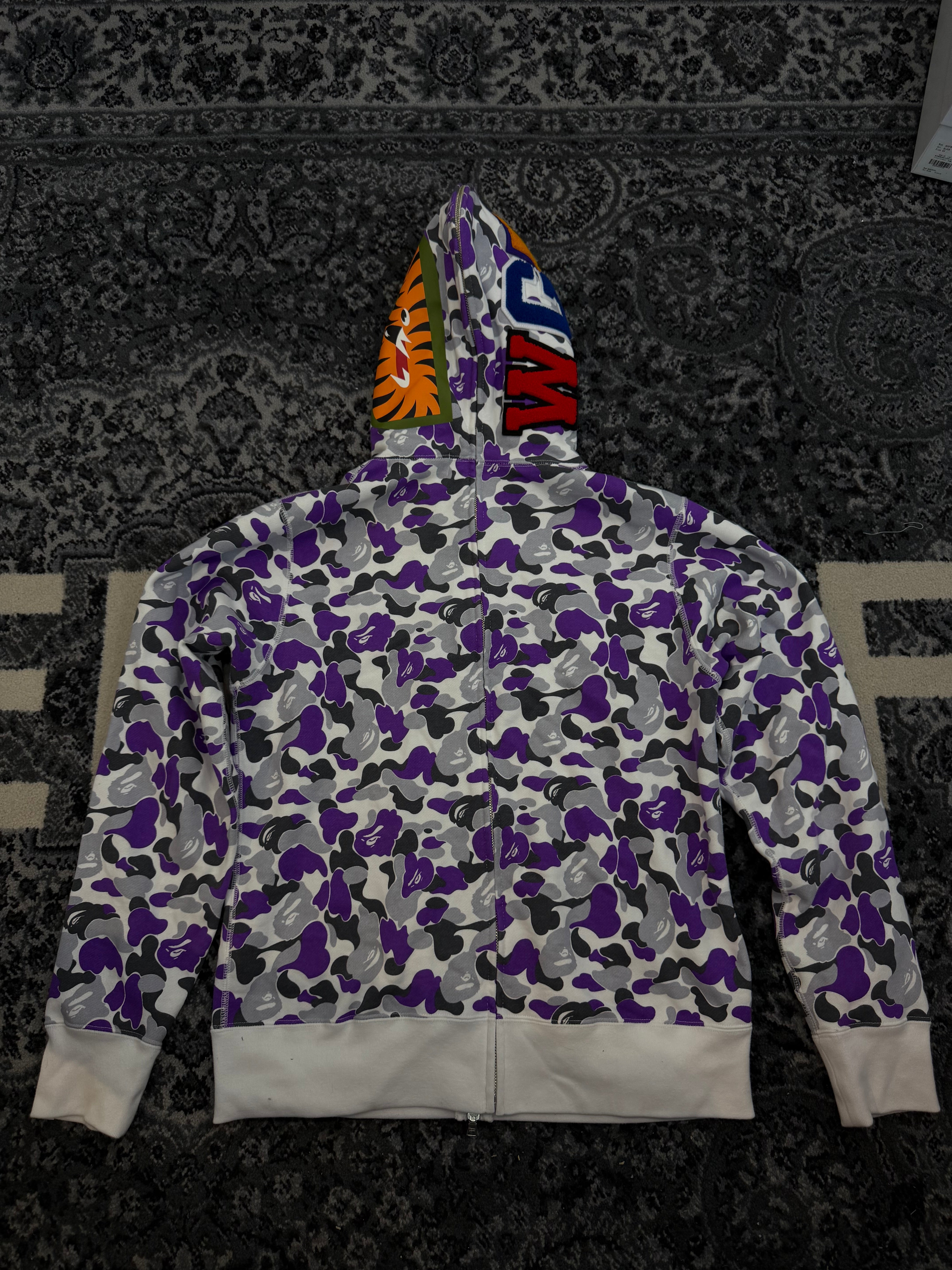Bape Zip Up “Purple Camo”