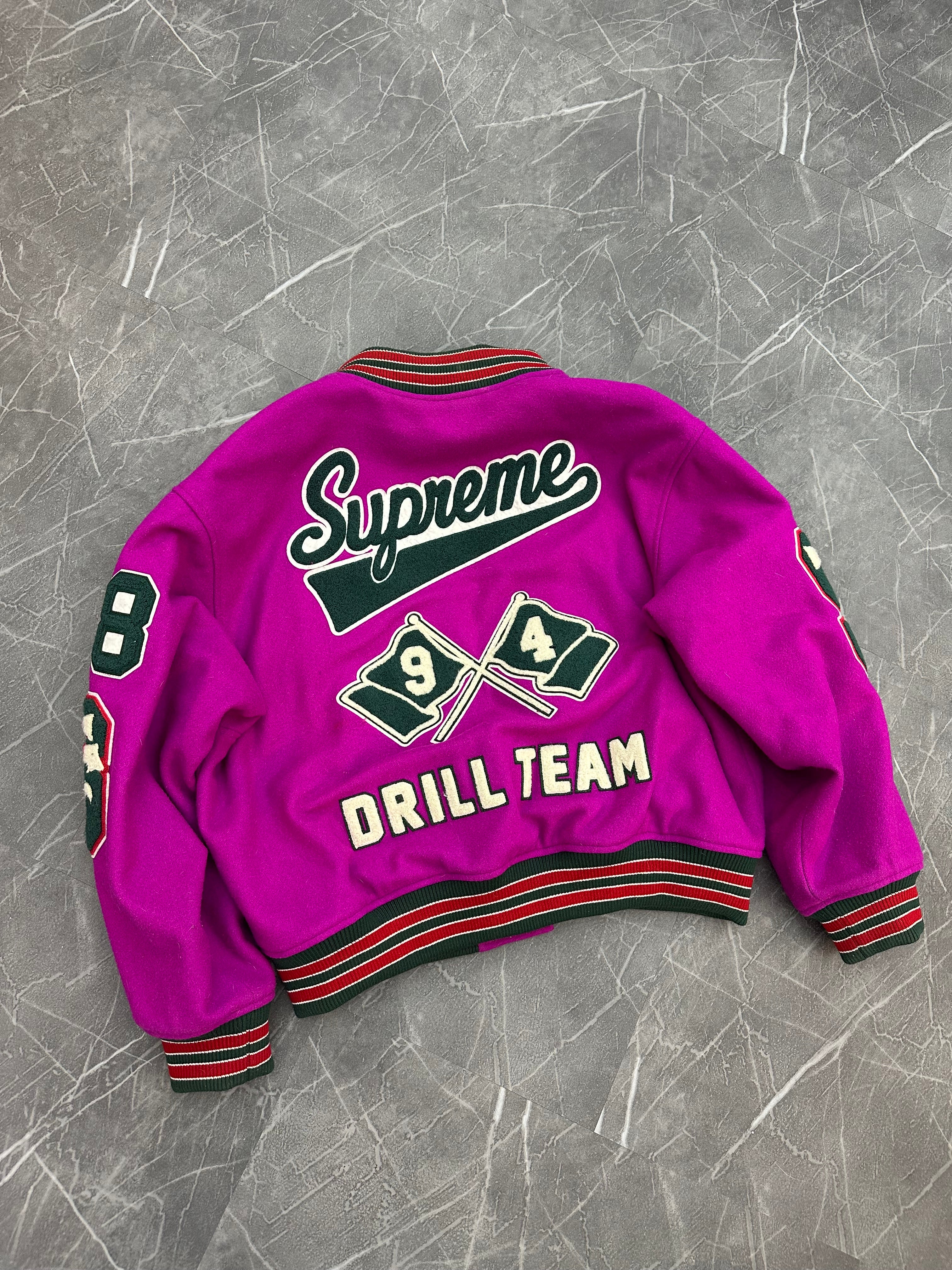 Supreme Drill Team Varsity Jacket Magenta