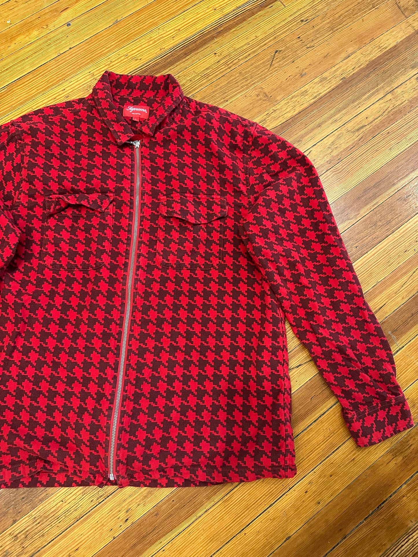 Supreme Collar Zip Up “Red”
