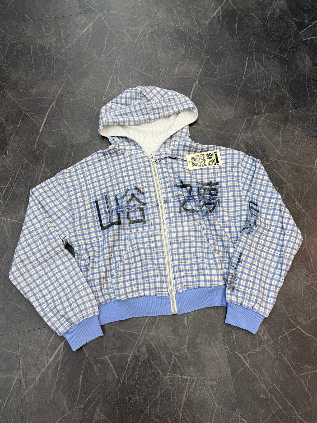 Vale Forever Reverso Thermal Zip Hoodie Blue