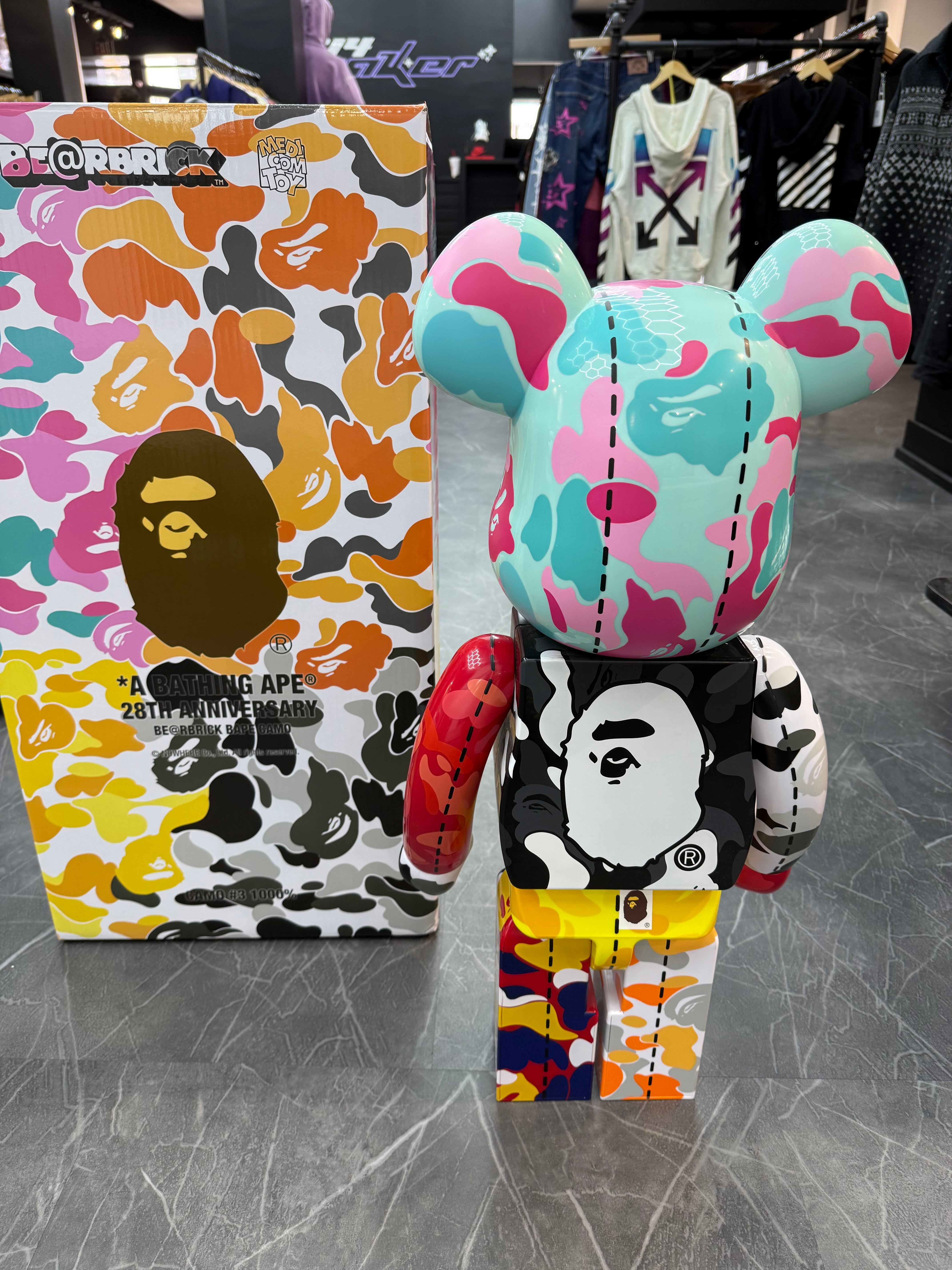 Bearbrick x Bape 28th Anniversary Camo 1000%
