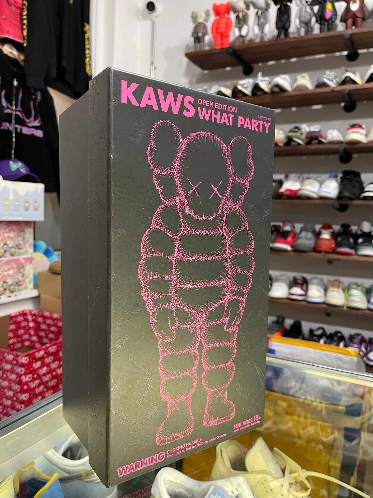 Kaws What Party Vinyl Figure “Pink” (Size OS) - Image 4