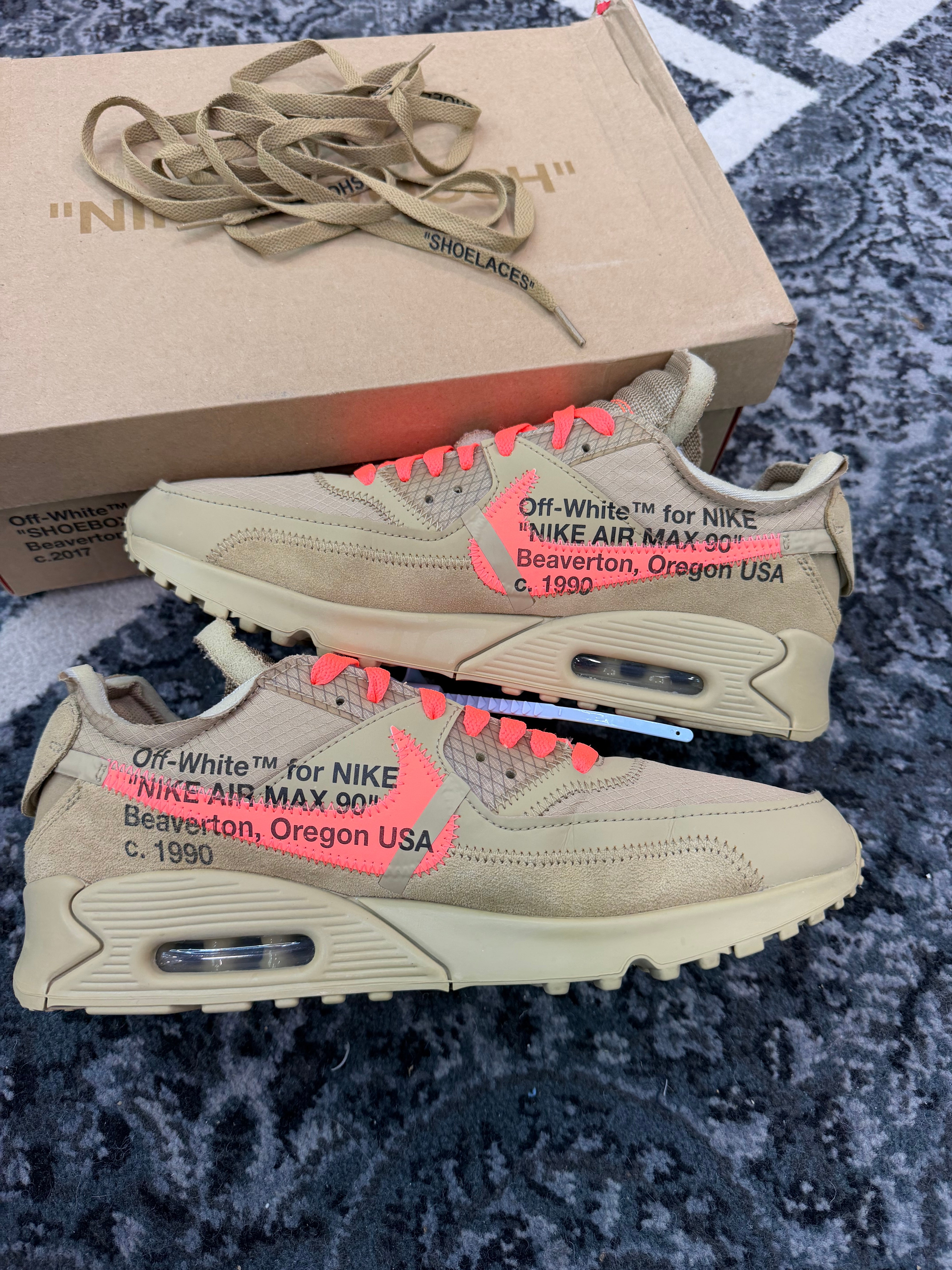 Nike Air Max 90 x Off White “Desert Ore”