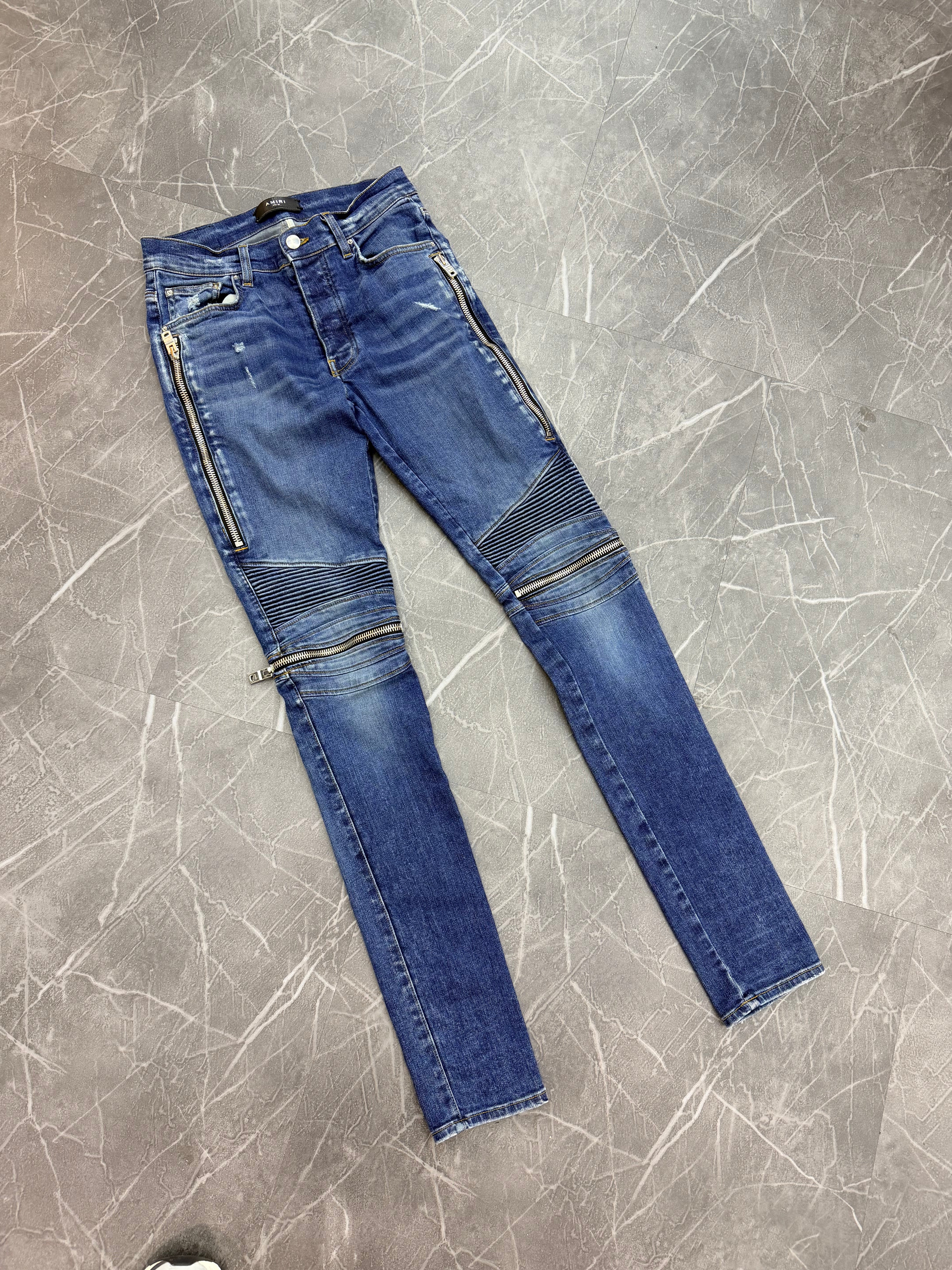 Amiri Zipper Denim Jeans (30)
