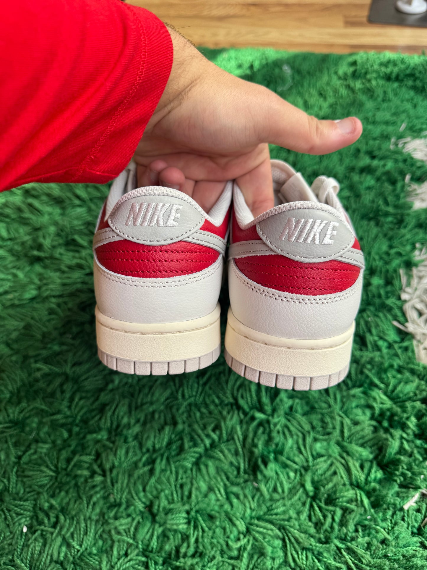 Nike Dunk Low “Light lron Ore Gym Red”