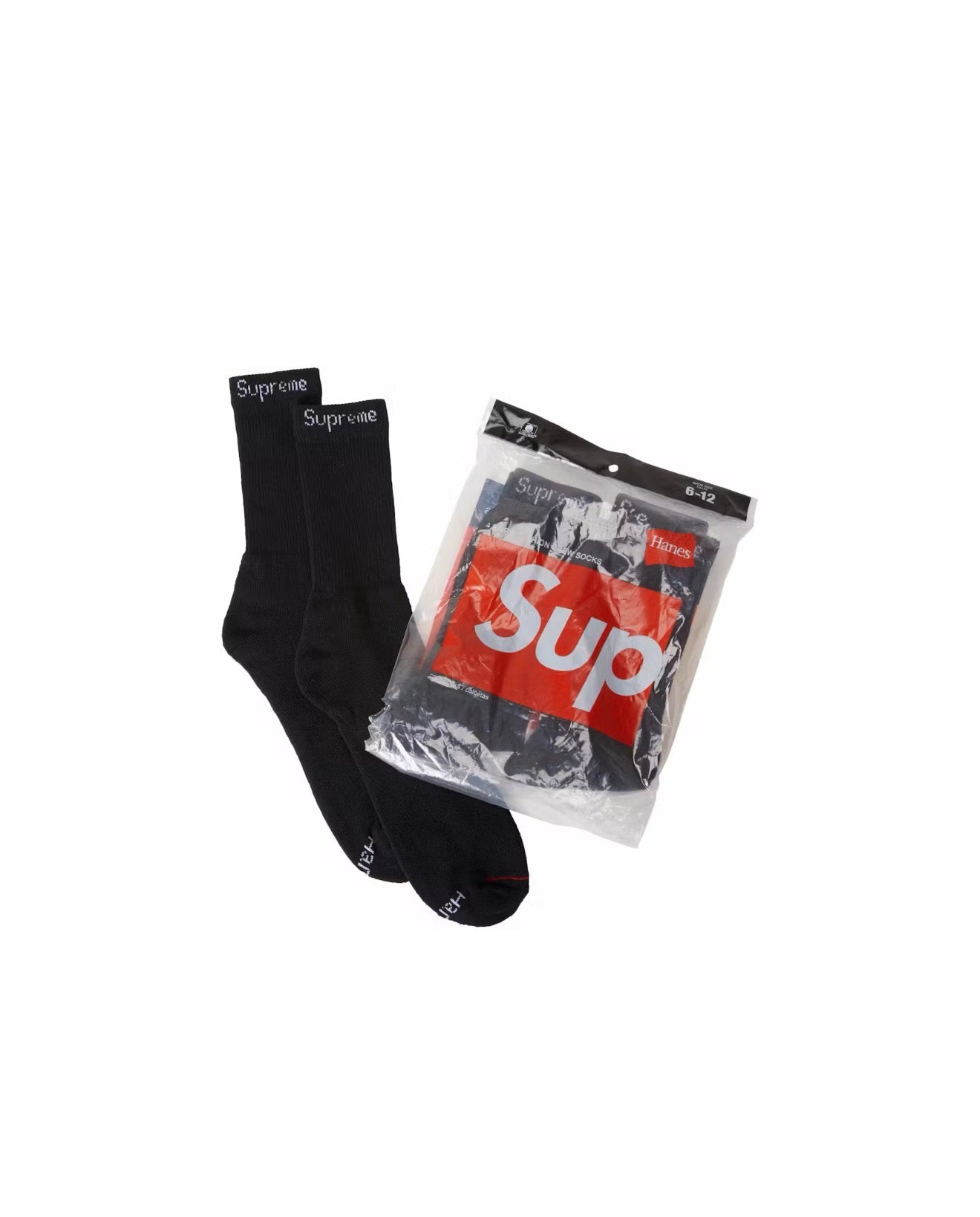 Supreme Socks Black (Pack of 4)