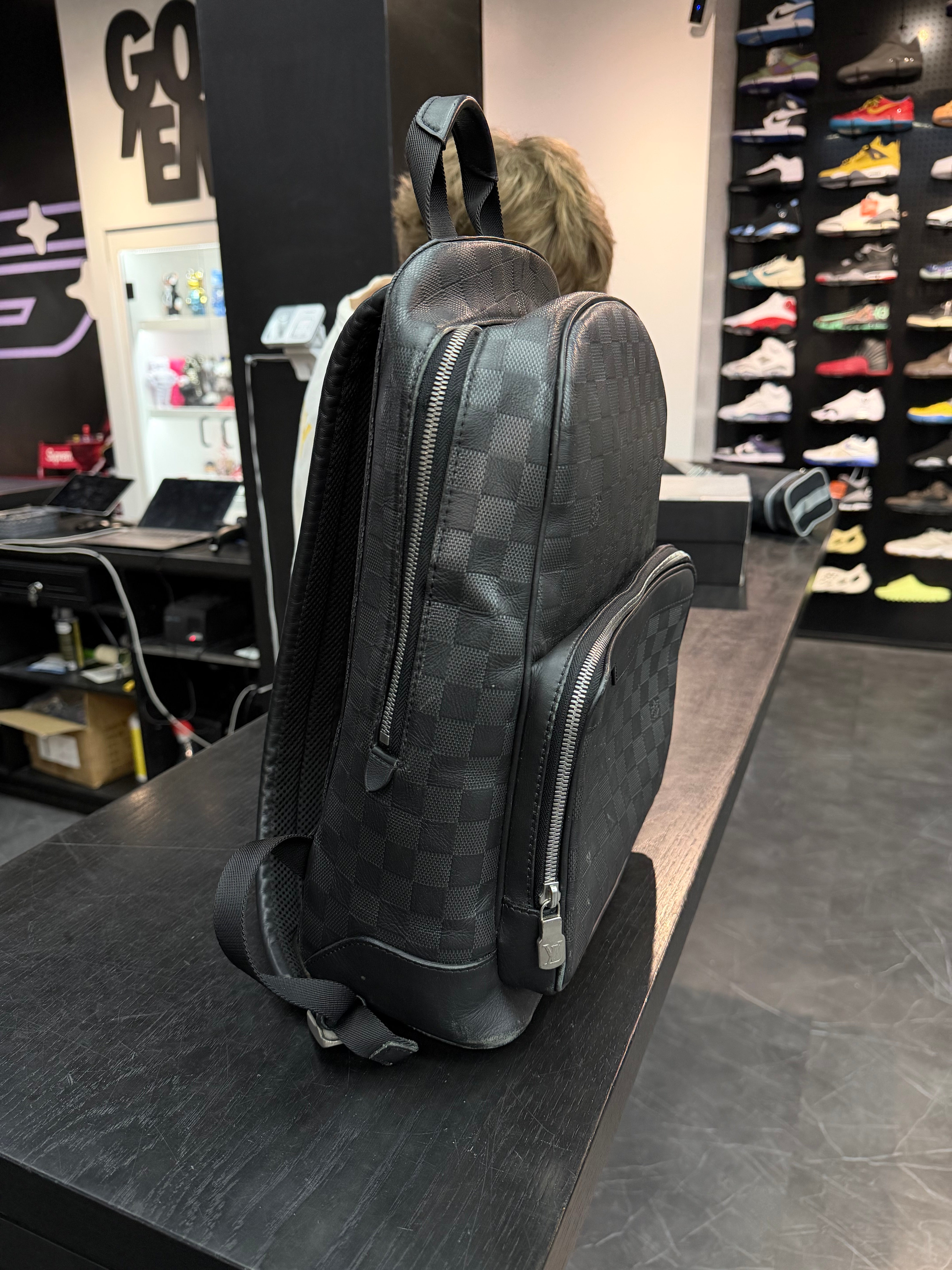 Louis Vuitton Damier Backpack Black