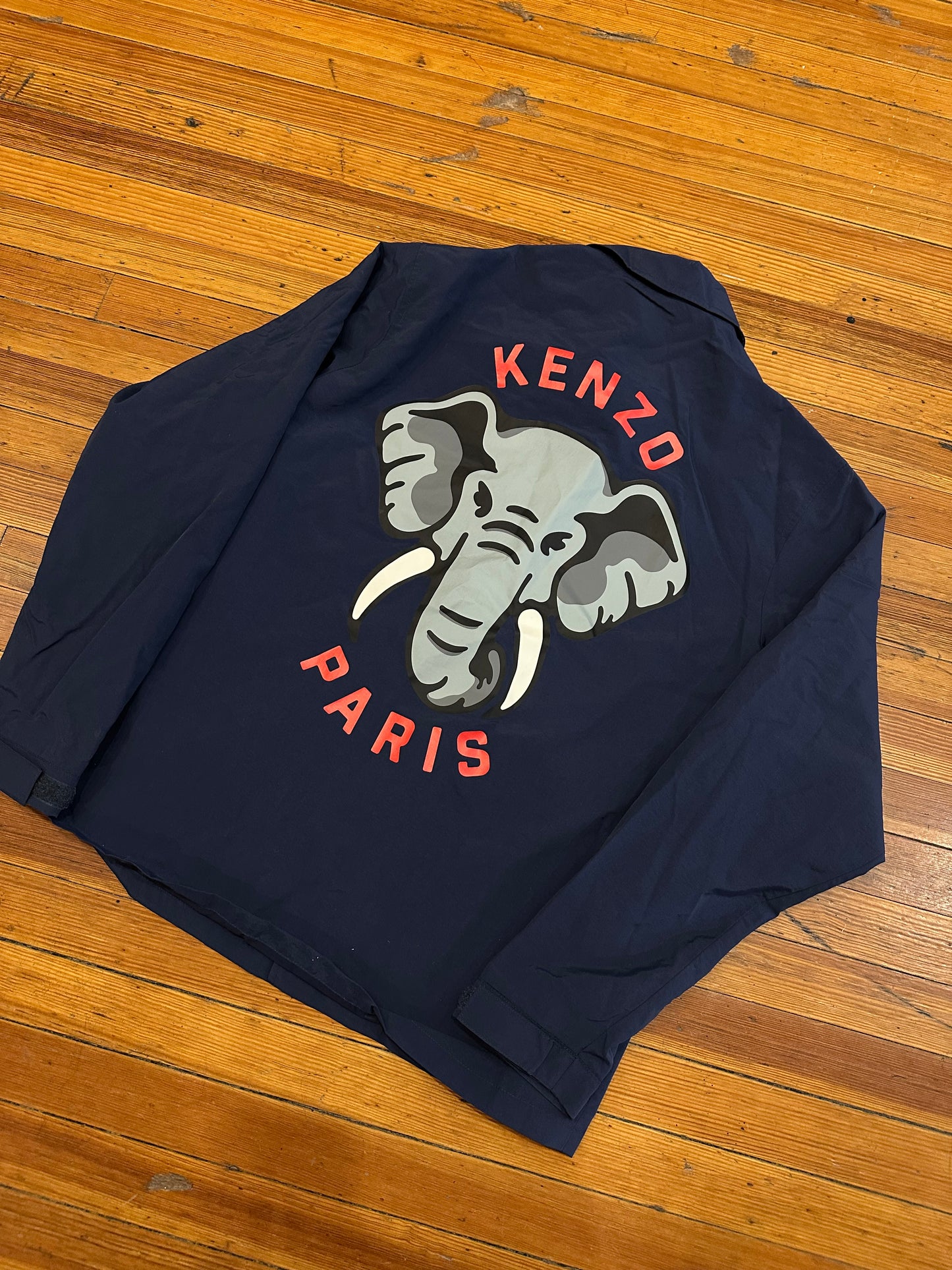Kenzo Paris HU Elephant Button Up Jacket