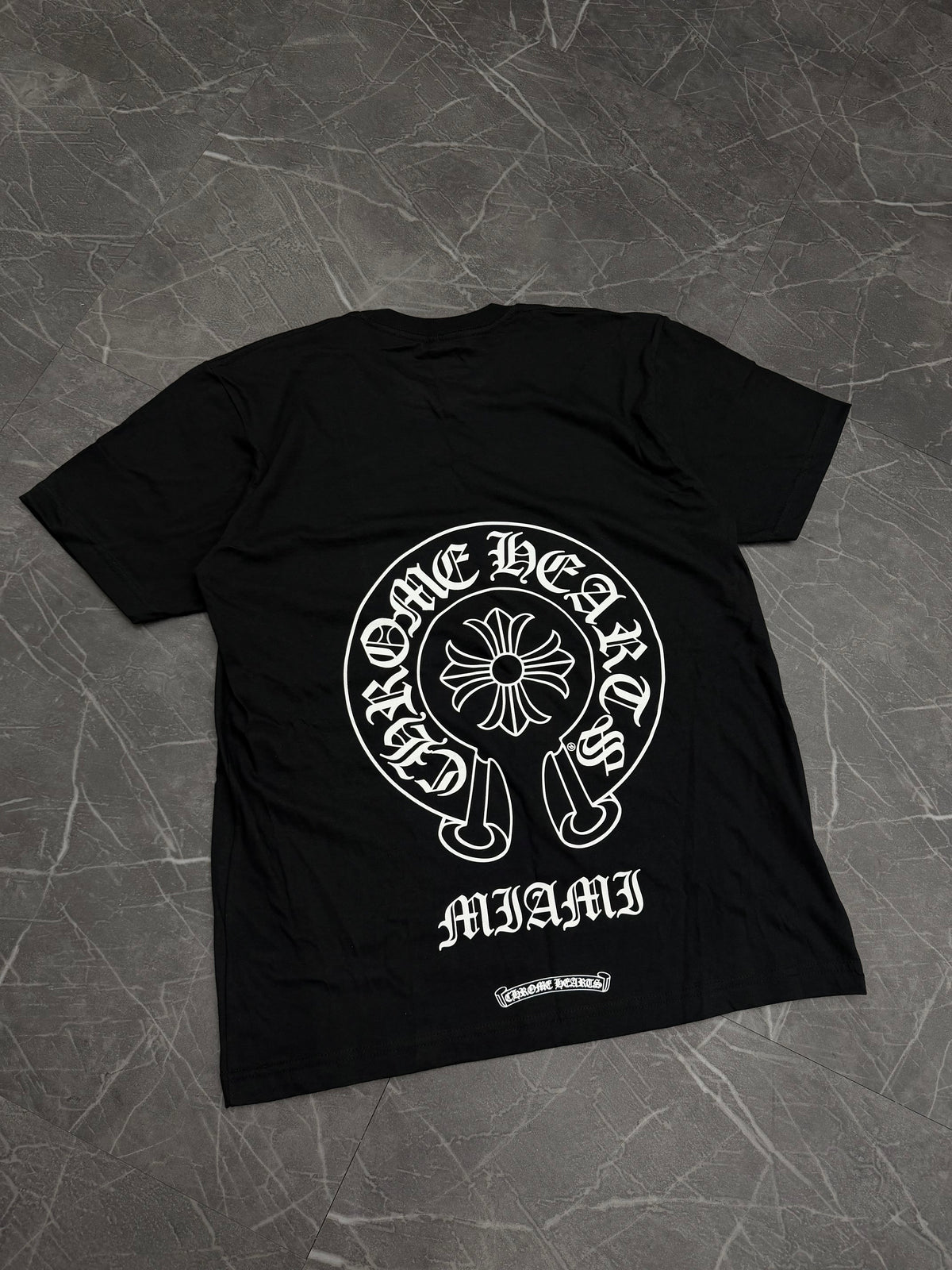 Chrome Hearts Miami Exclusive Horseshoe Logo Pocket T-shirt Black