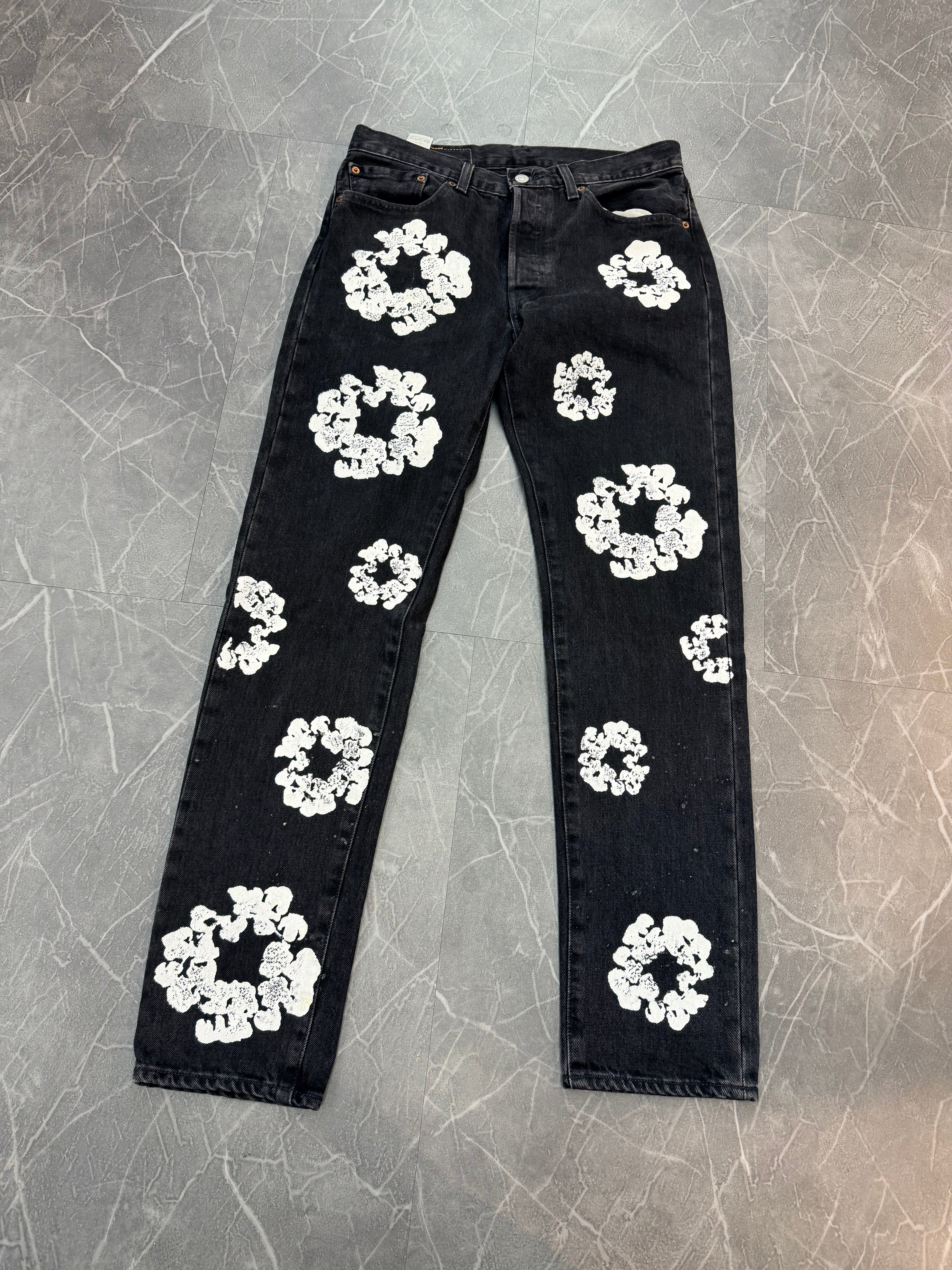 Denim Tears Cotton Wreath Jeans “Black”
