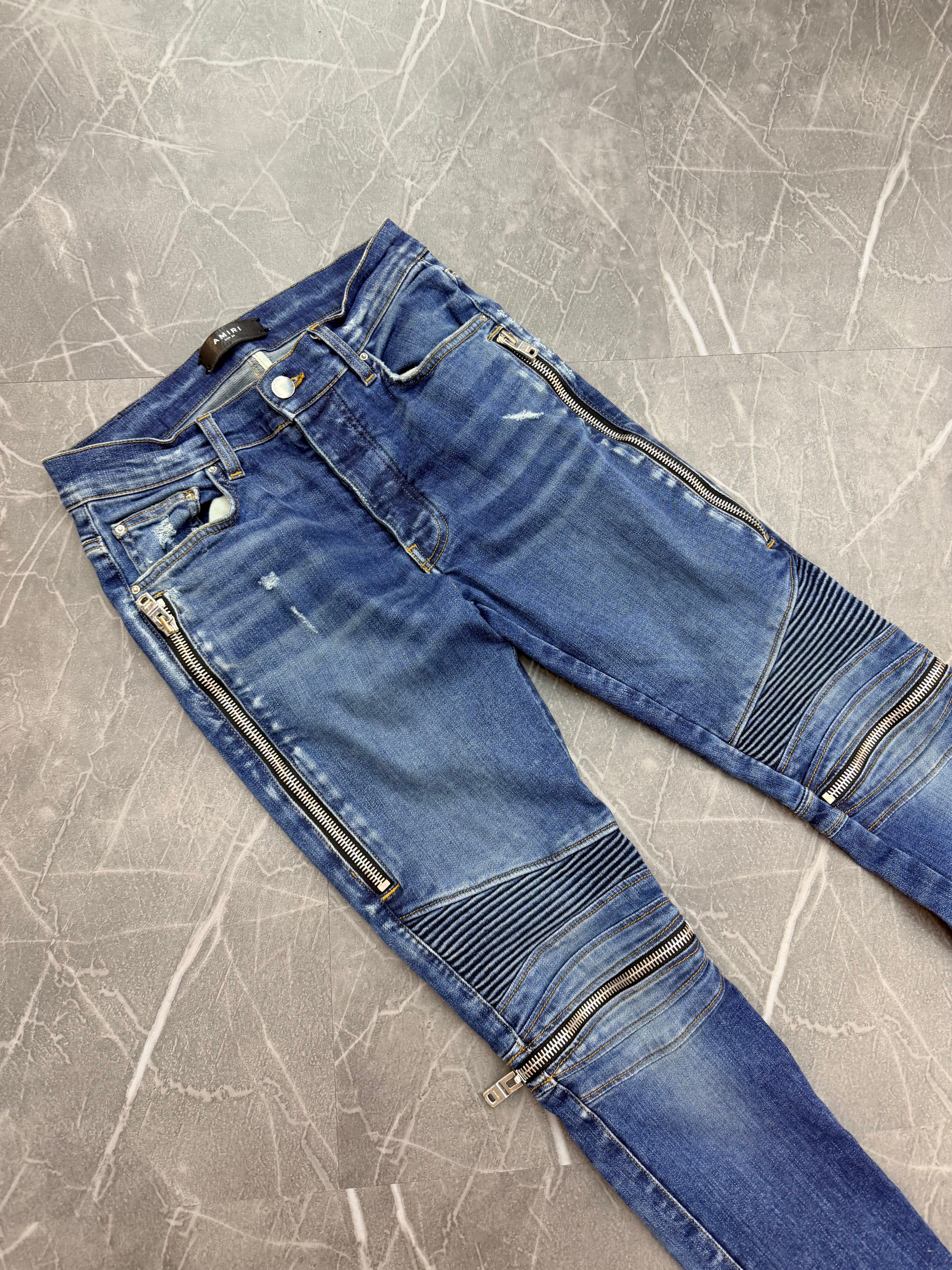 Amiri Zipper Denim Jeans (30)