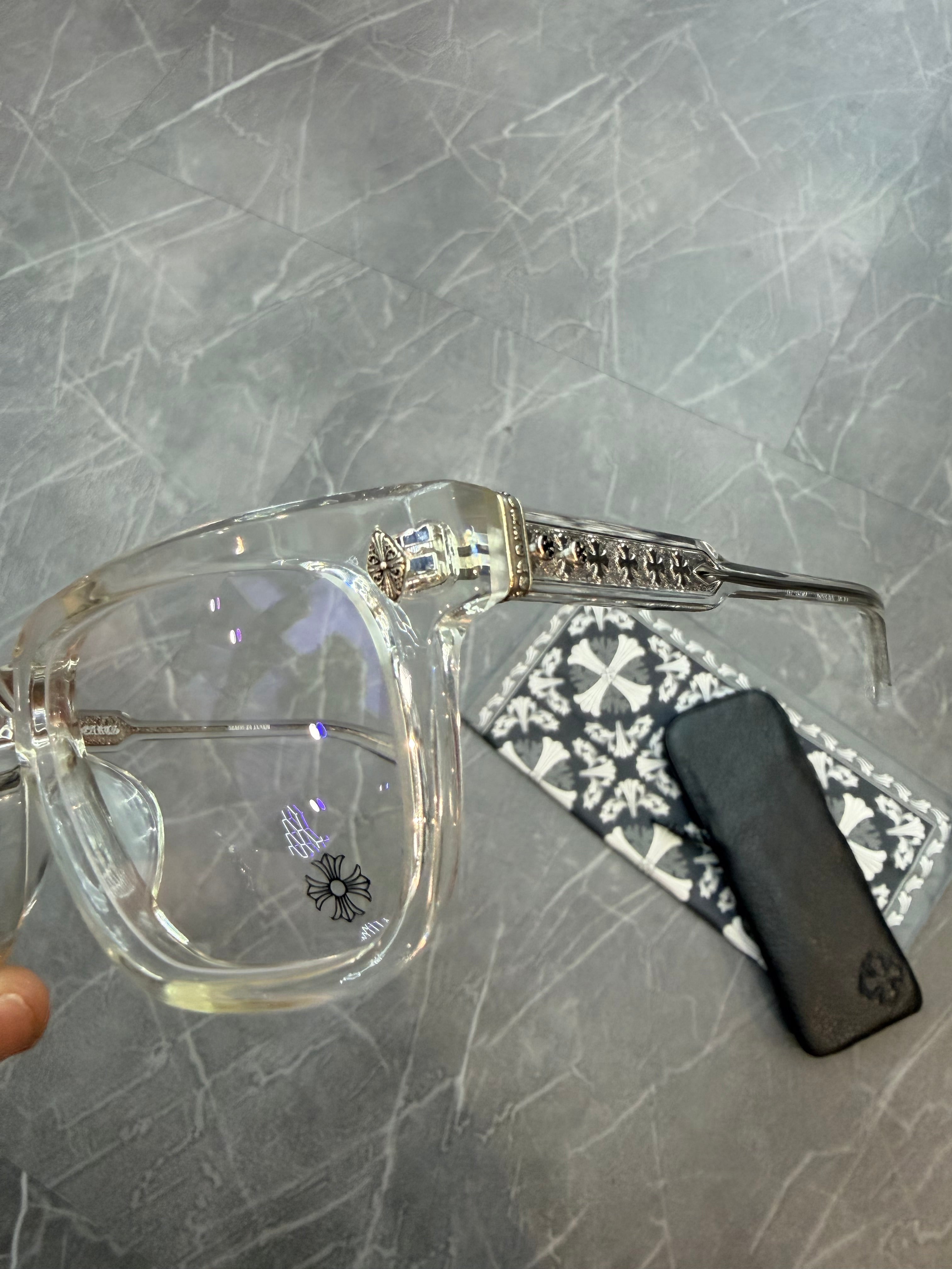 Chrome Hearts Ambidixtrous Clear Frame Glasses