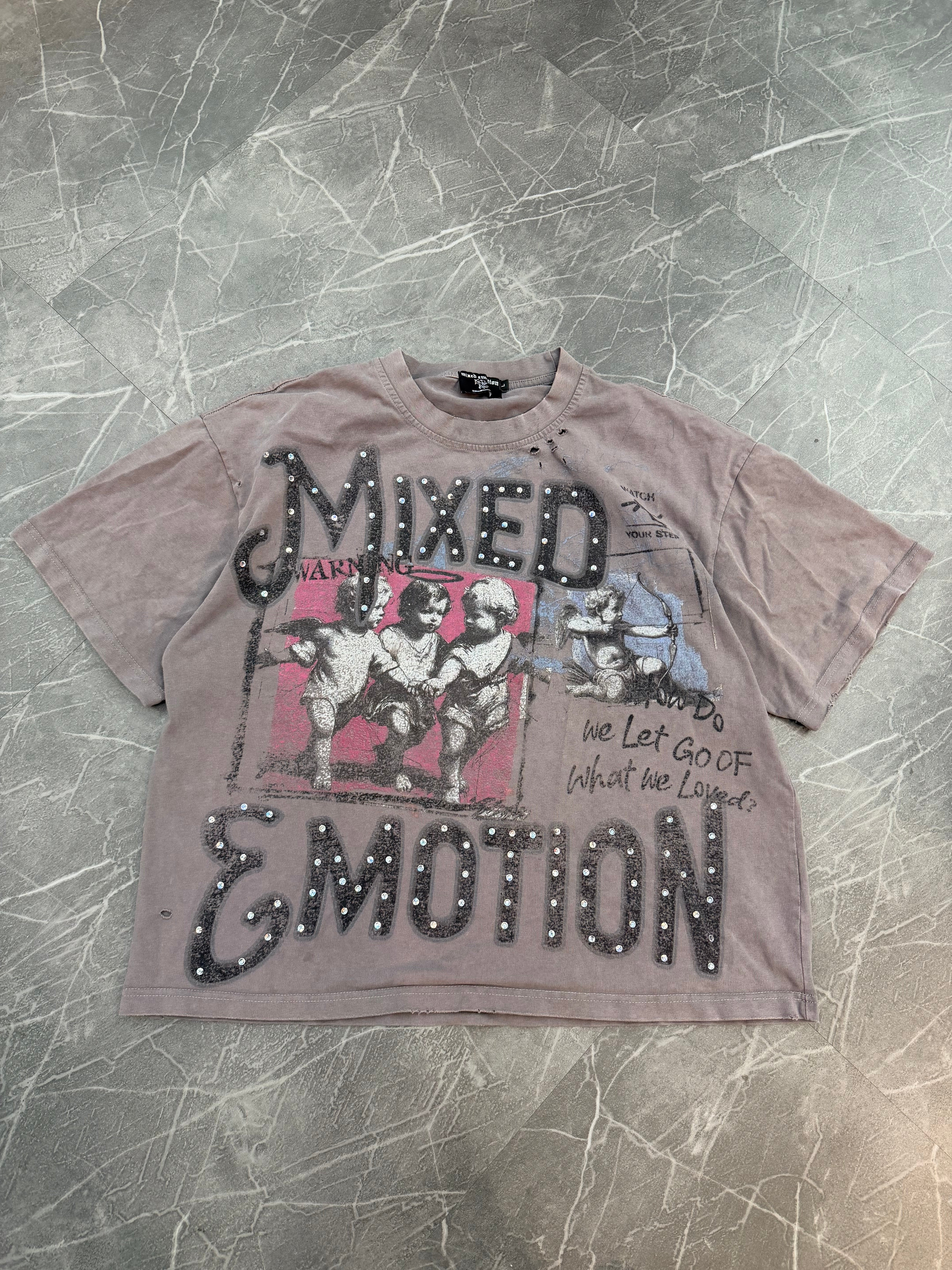 Mixed Emotions Tee “Angel” Charcoal