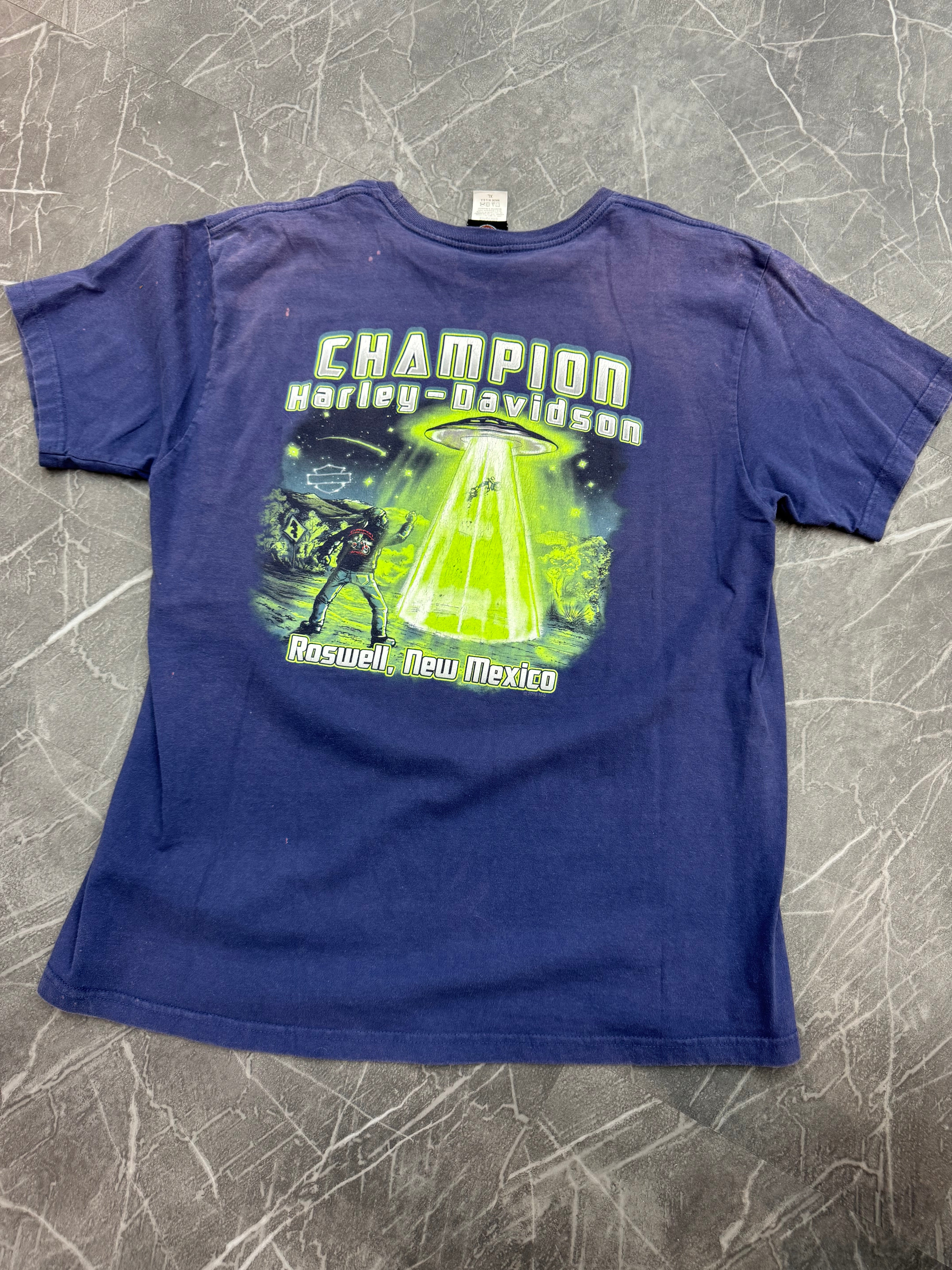 Harley Davidson Roswell New Mexico UFO Tee (XL)