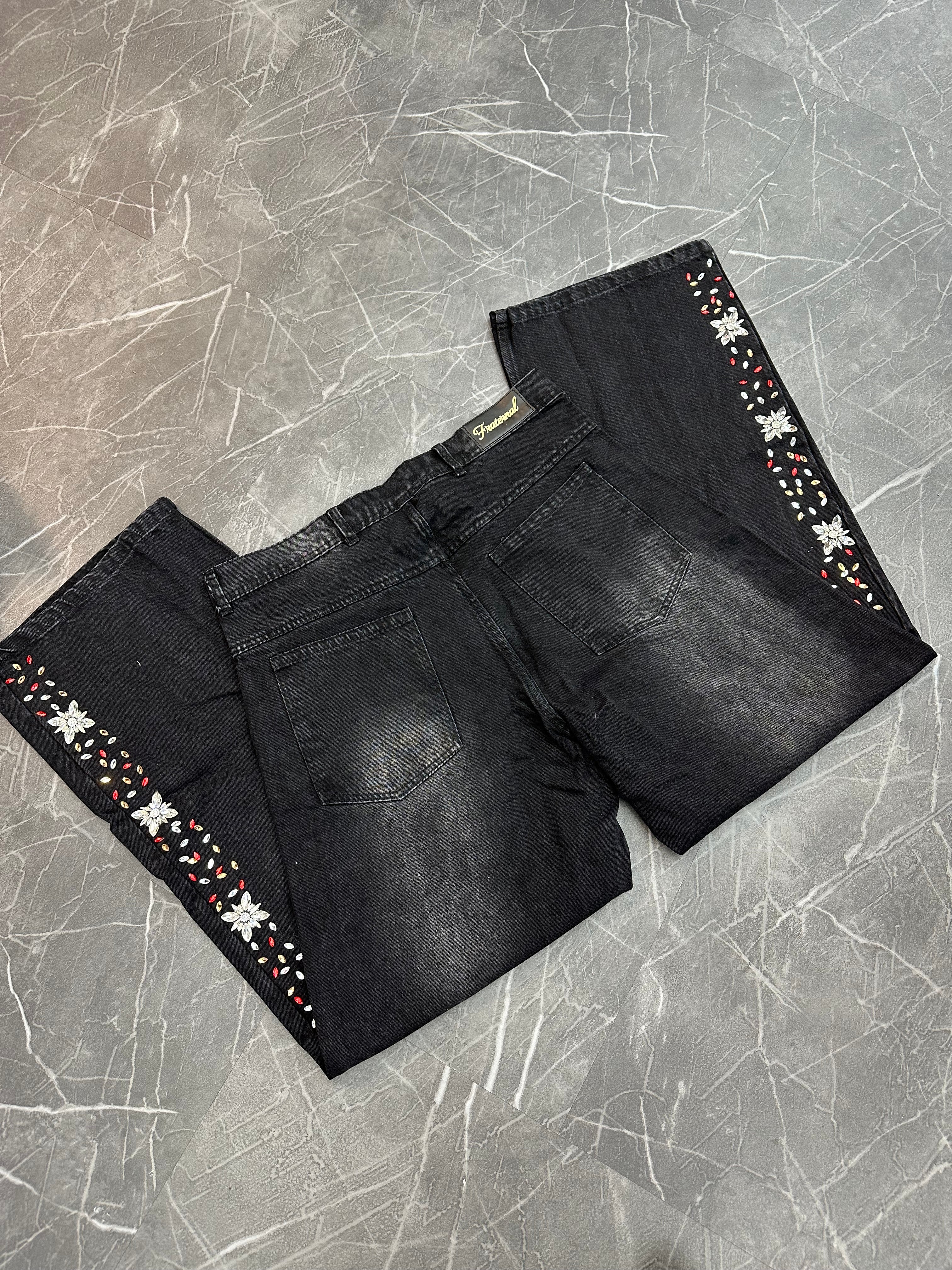 Fraternal Black Interstellar Jeans