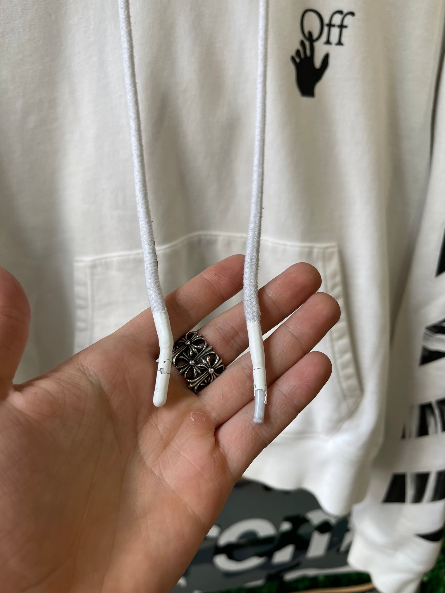 Off-White Hoodie “White Black”