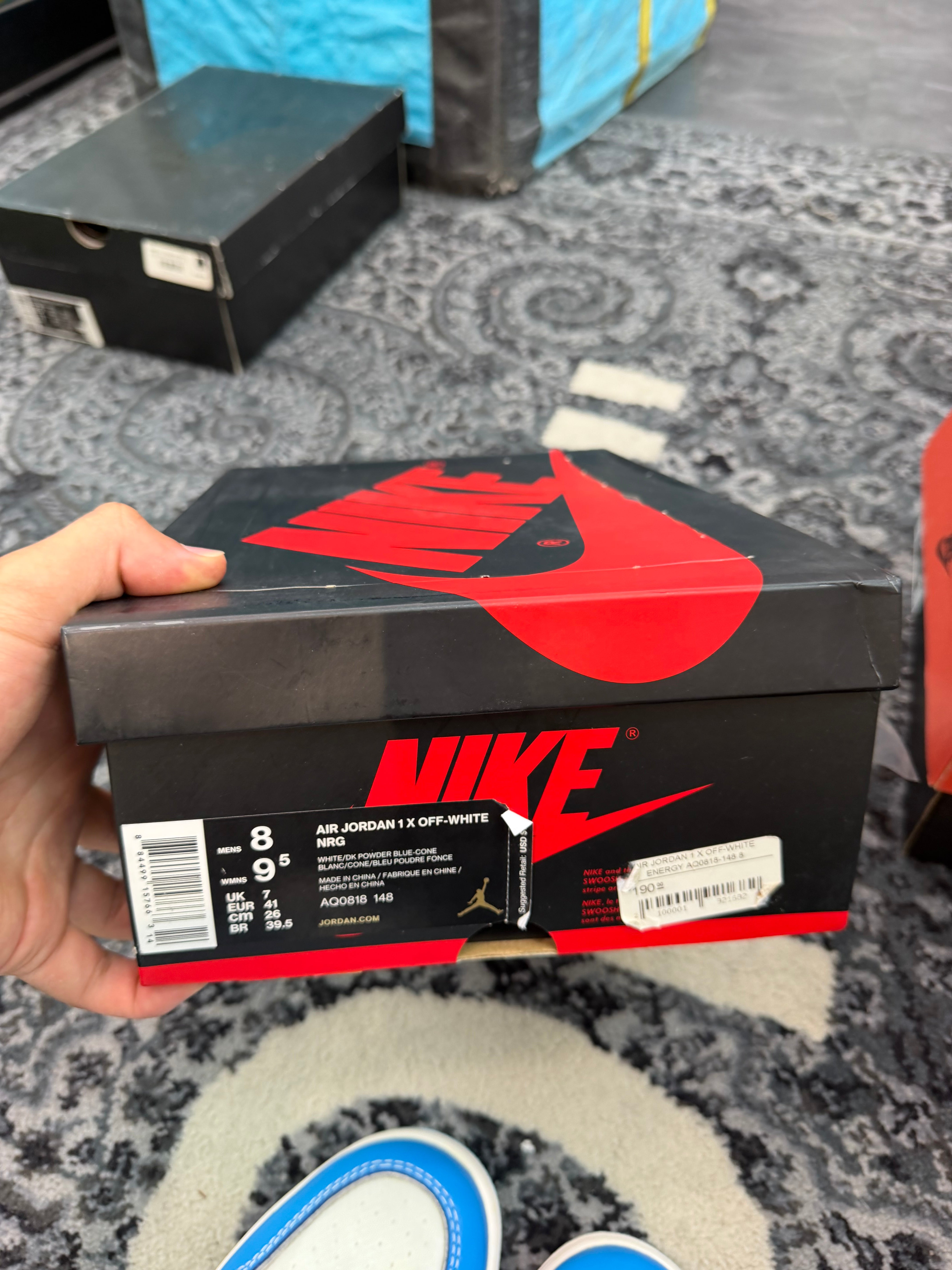 Jordan 1 High x Off White “University Blue”