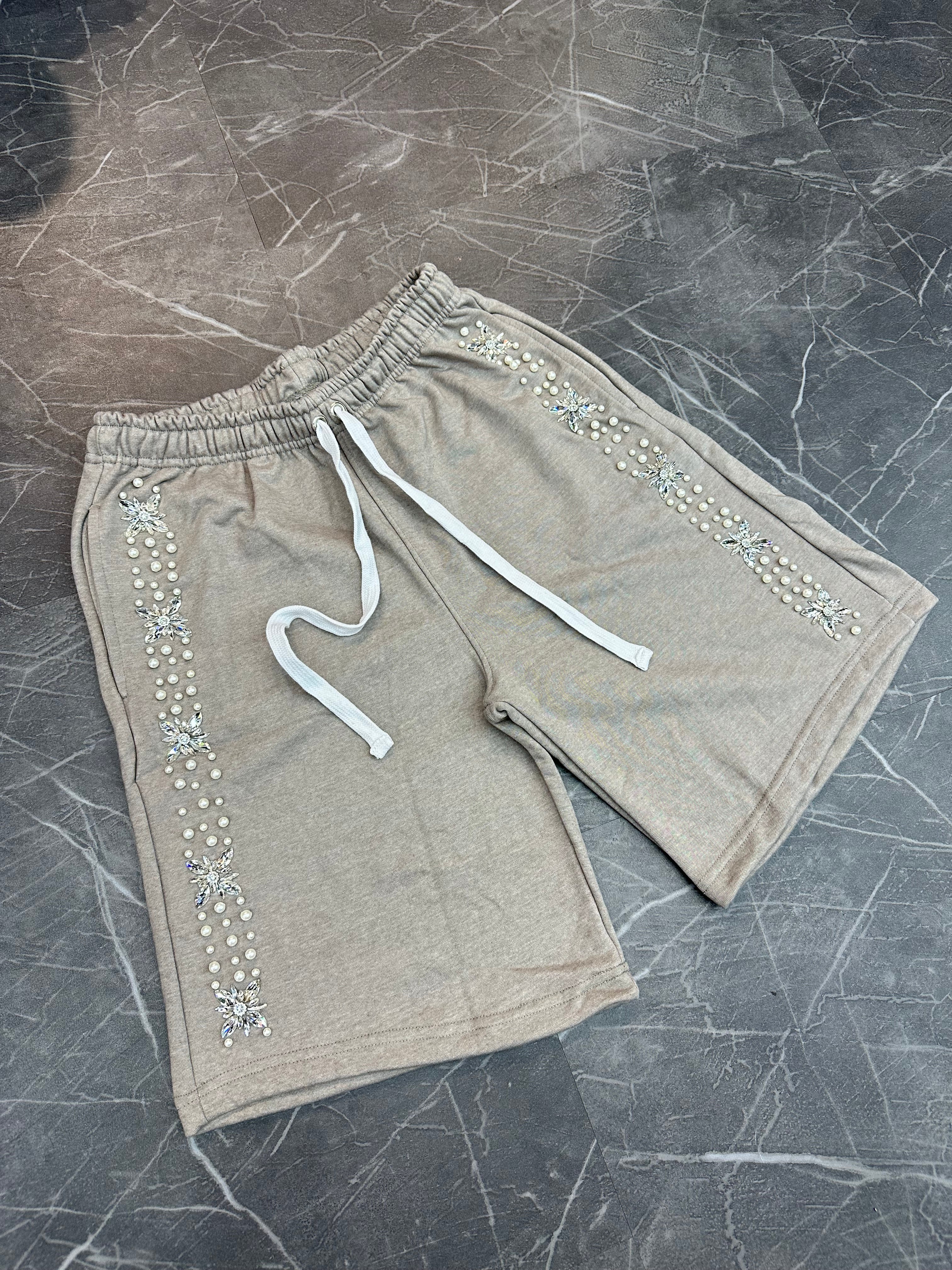 Fraternal Grey Pearl Sweat Shorts