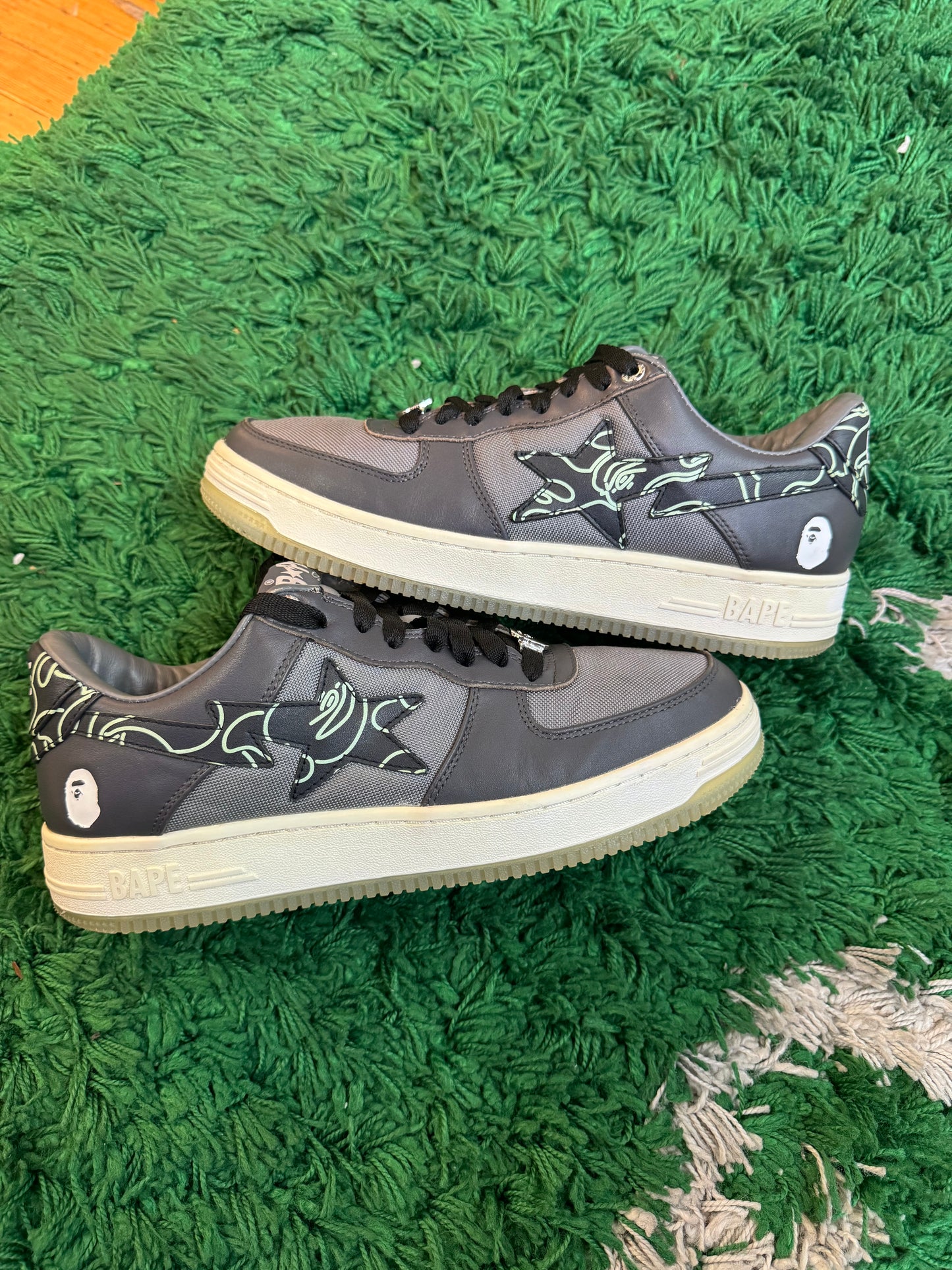 Bapesta Shoes “Grey Green”