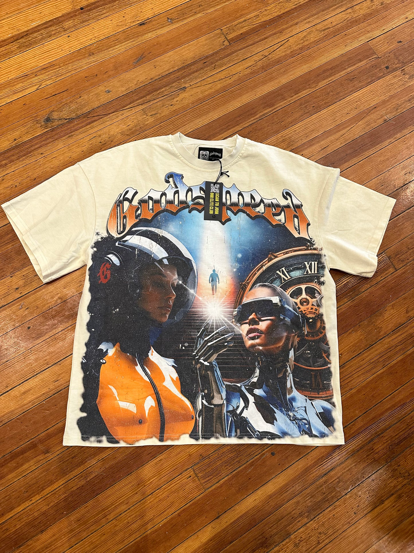 Godspeed Astronaut Tee “Cream”