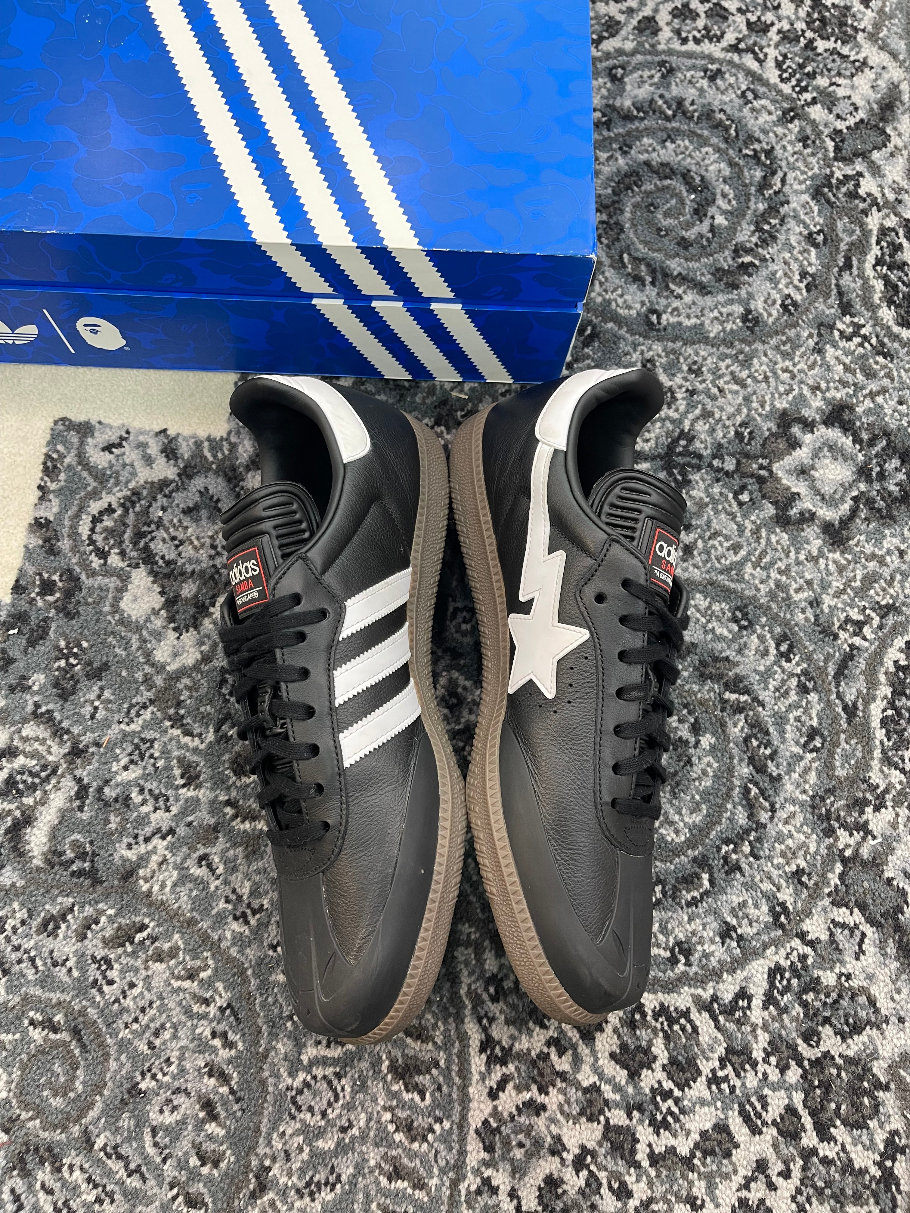 Adidas Samba x Bape “Black White Gum”