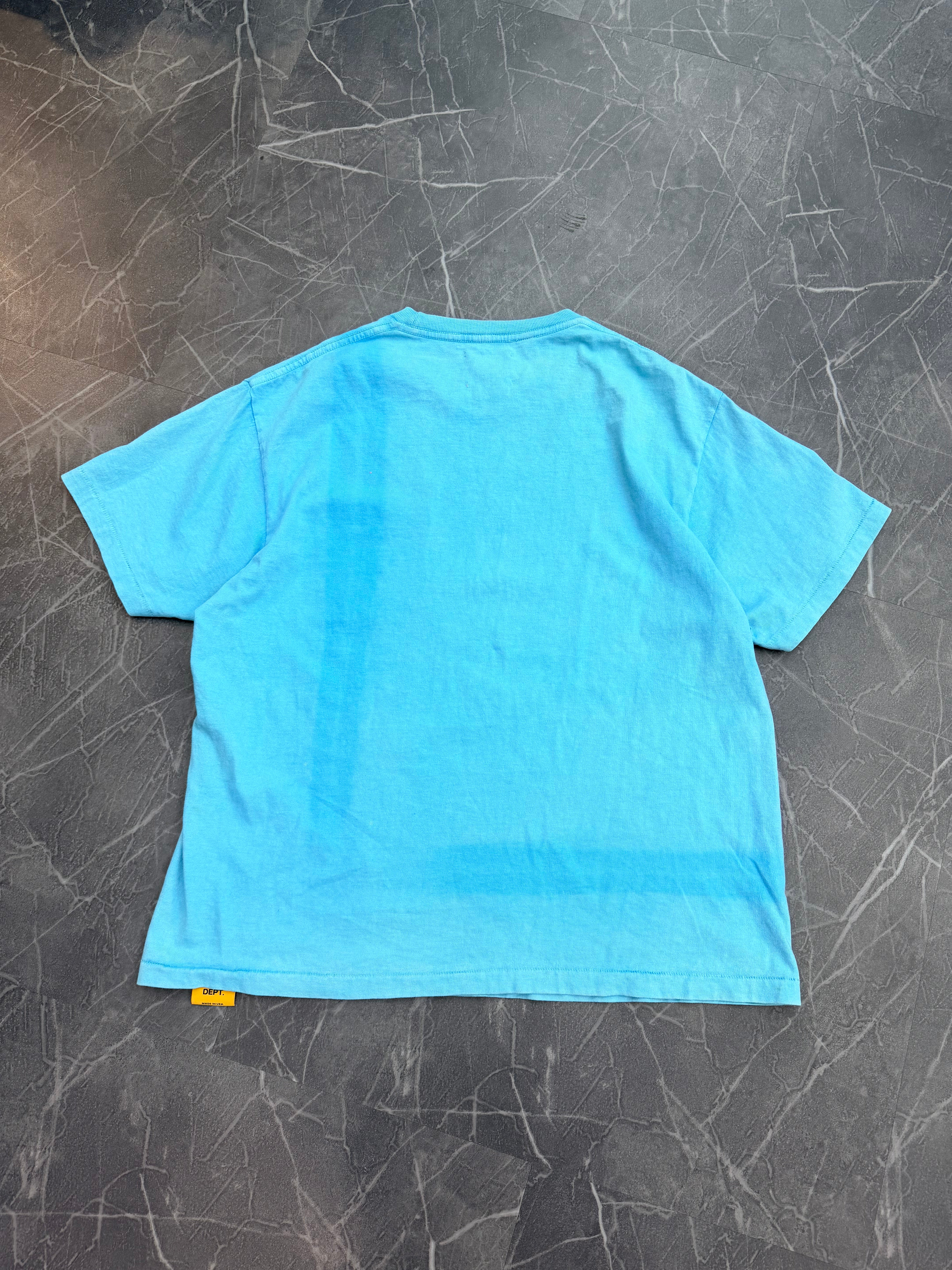 Gallery Dept Vintage Logo Painted Tee Turquoise