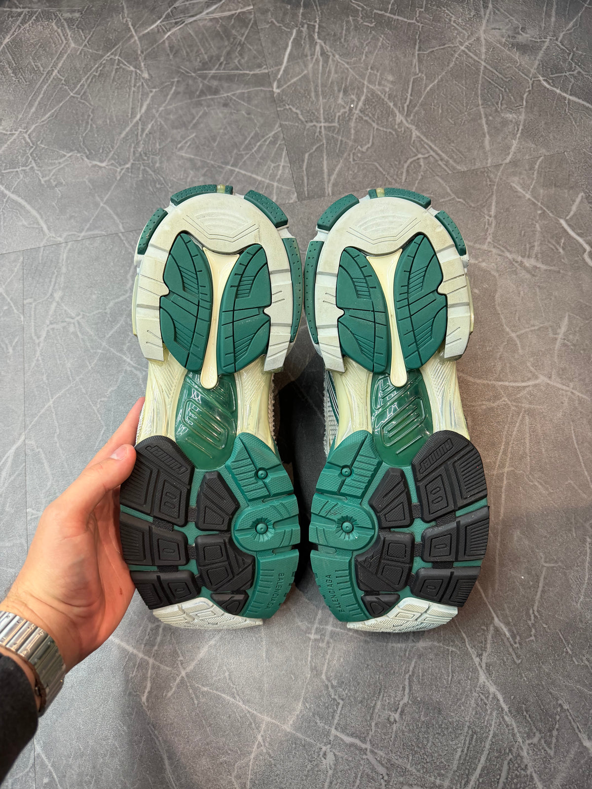 Balenciaga Runner White Green Blue