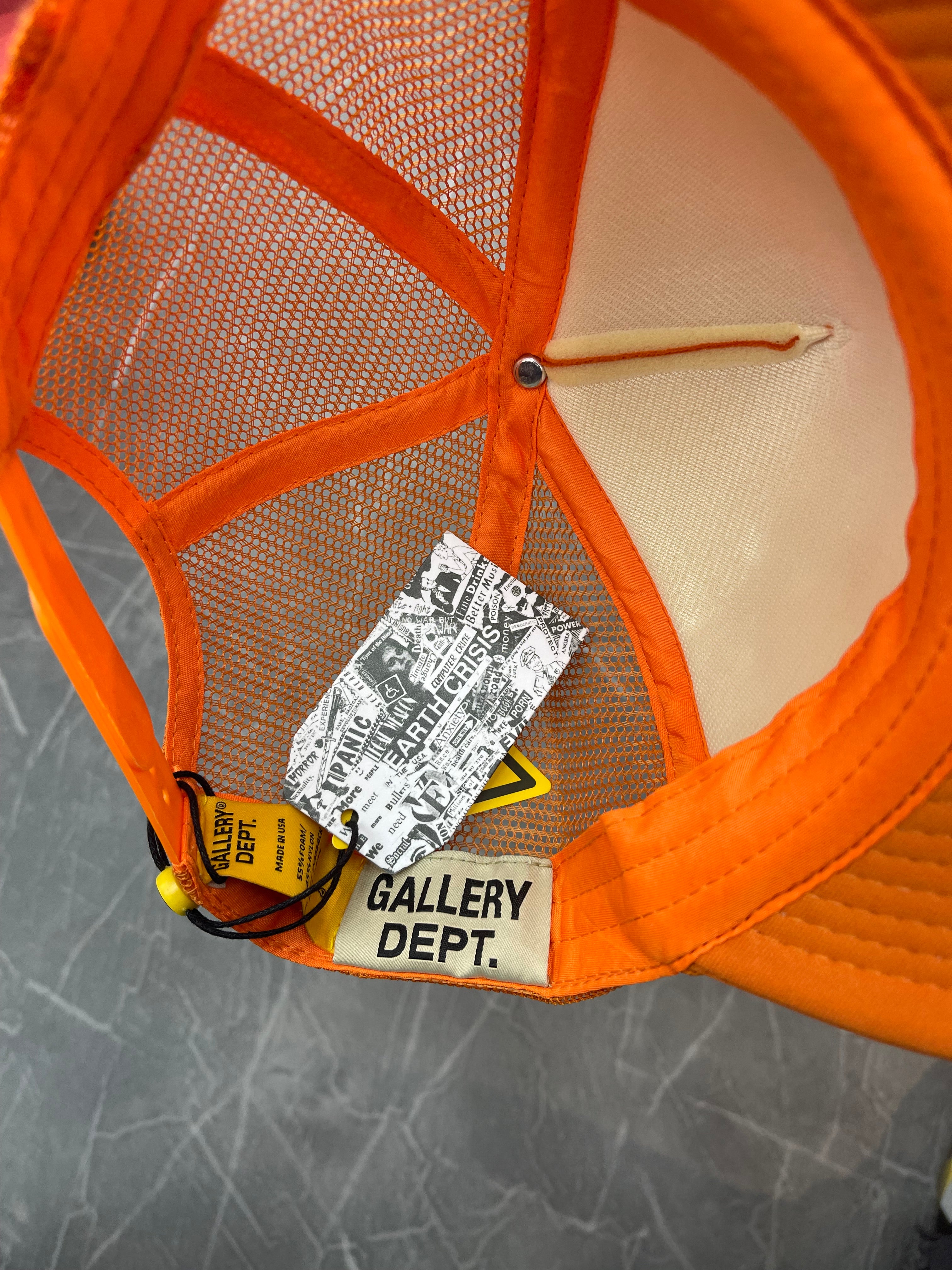 Gallery Dept. Snapback hat “Orange”