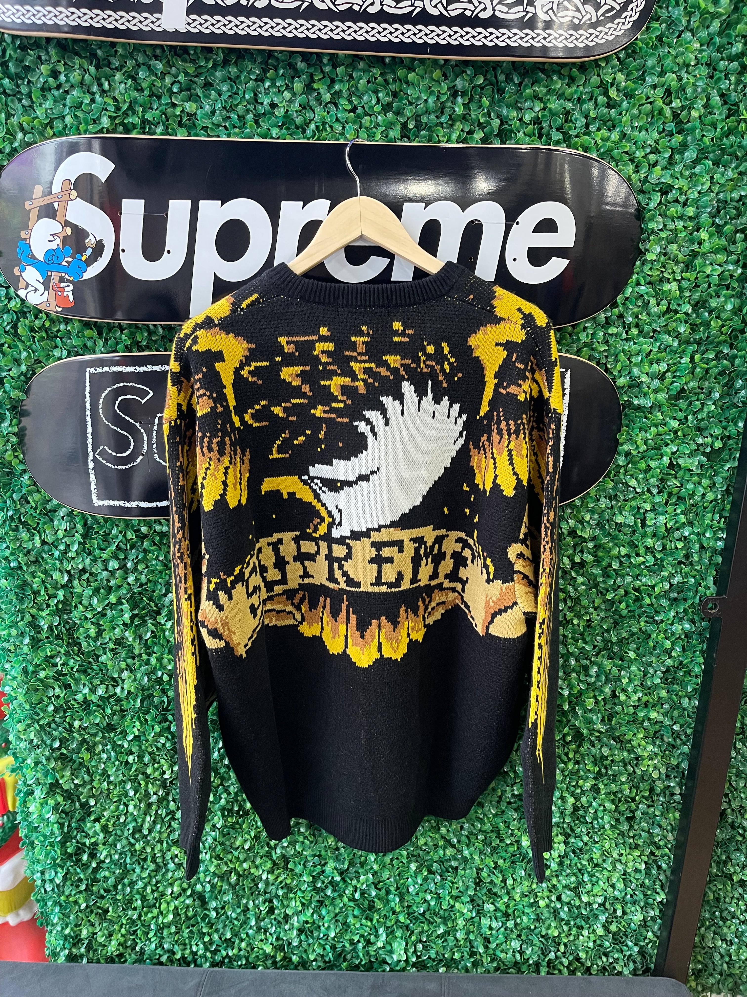 Supreme Antihero Sweater Eagle Black