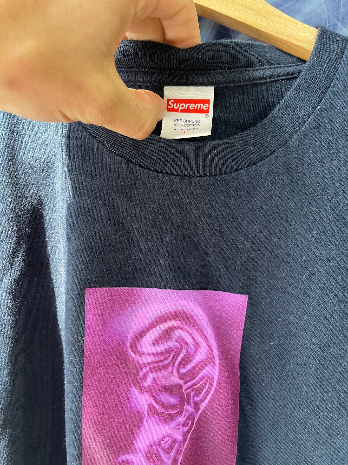 Supreme Ear Tee “Navy”