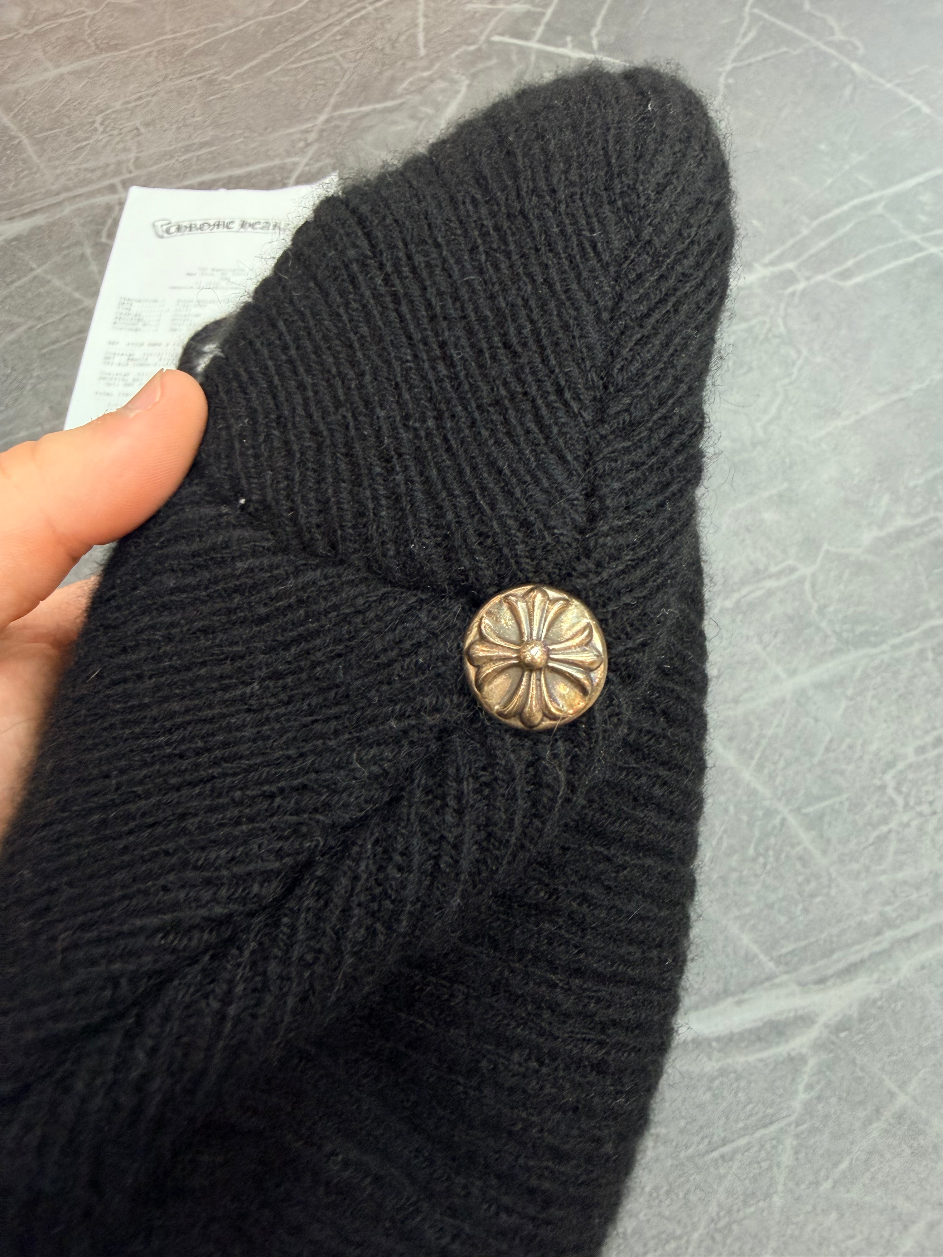Chrome Hearts Big Daddy Cross Logo Cashmere Beanie