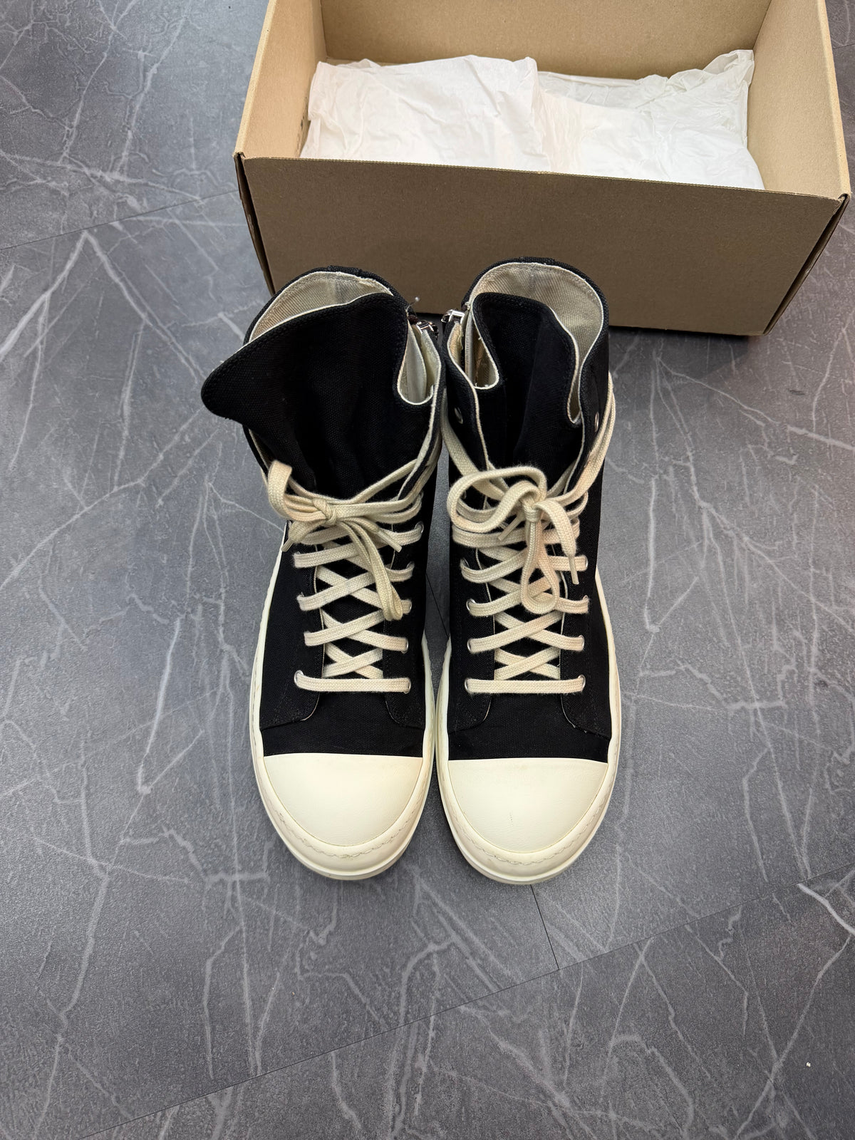 Rick Owens Drkshdw Canvas High Black