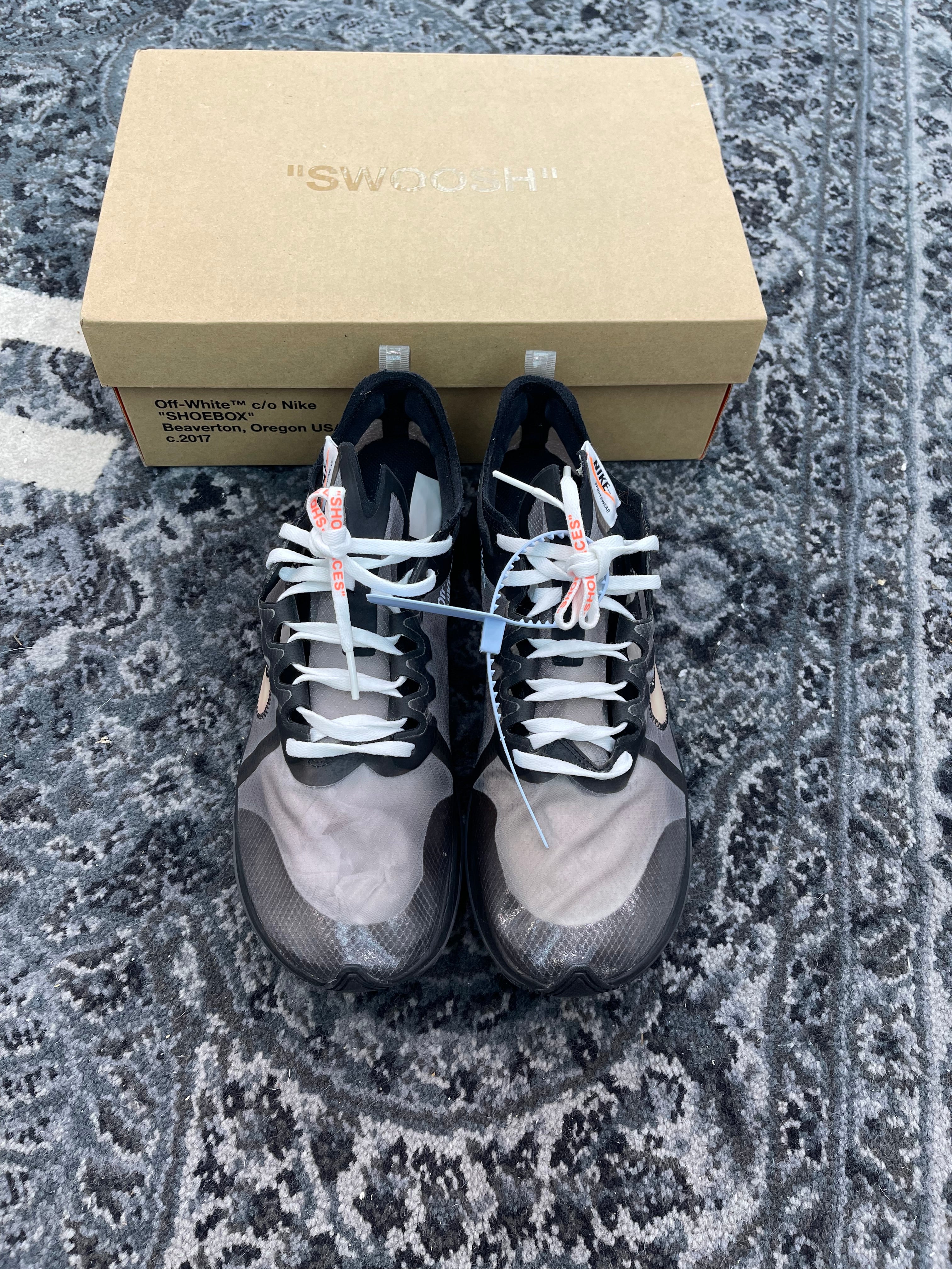 Nike Zoom Fly x Off-White “Black Silver”