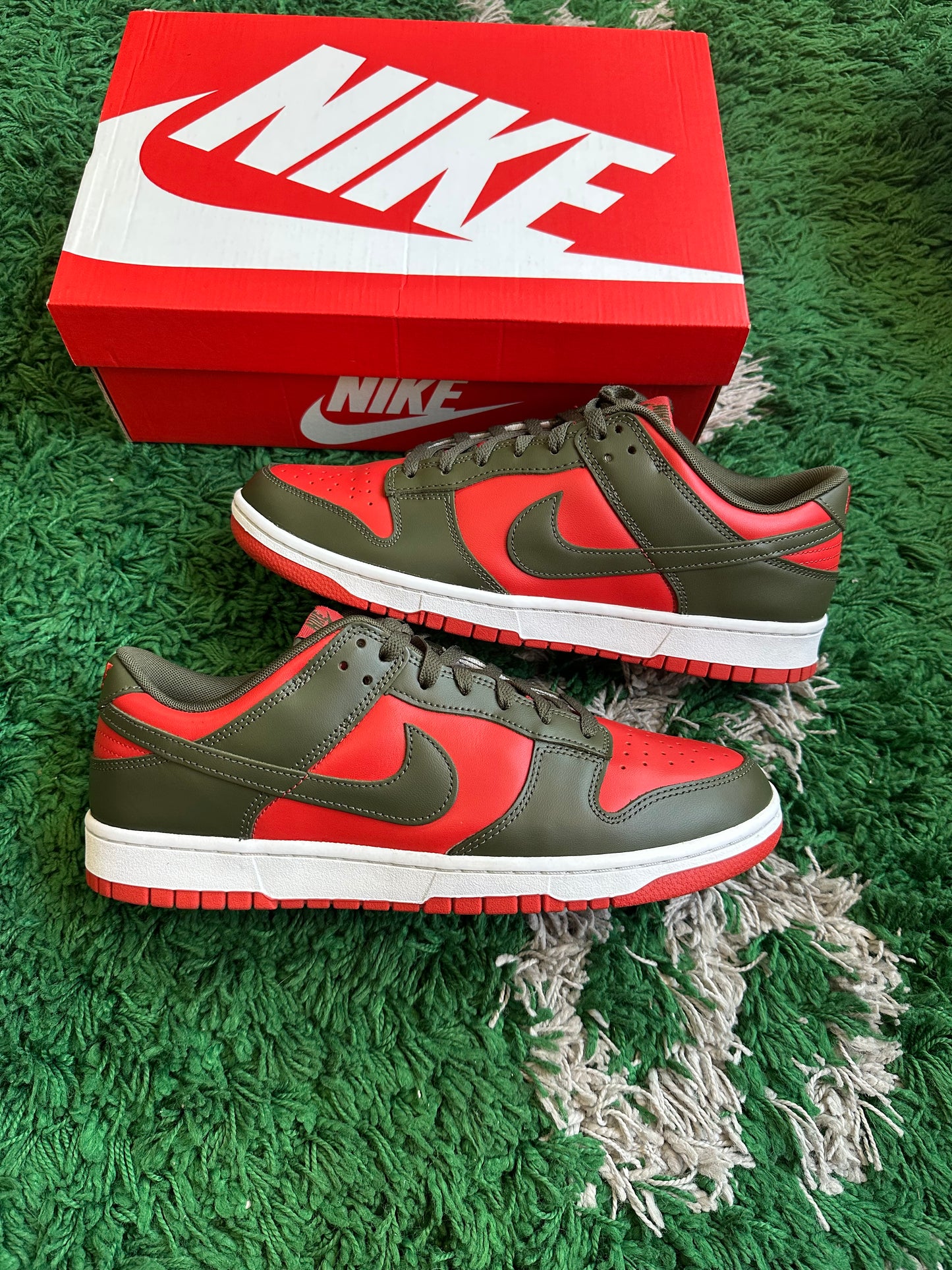 Nike Dunk Low “Mystic Red Cargo Khaki”