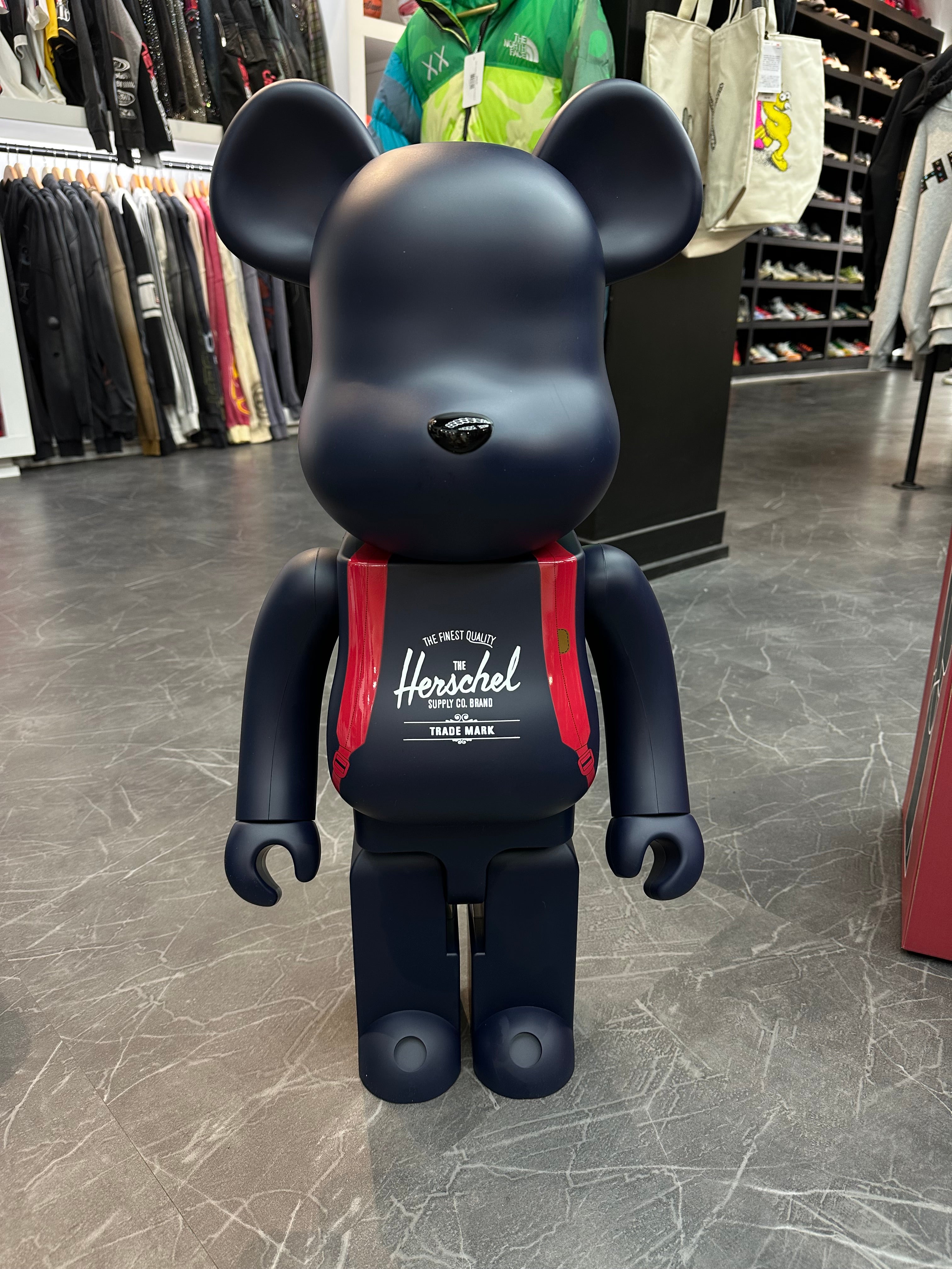 Bearbrick Herschel Peacoat 1000%