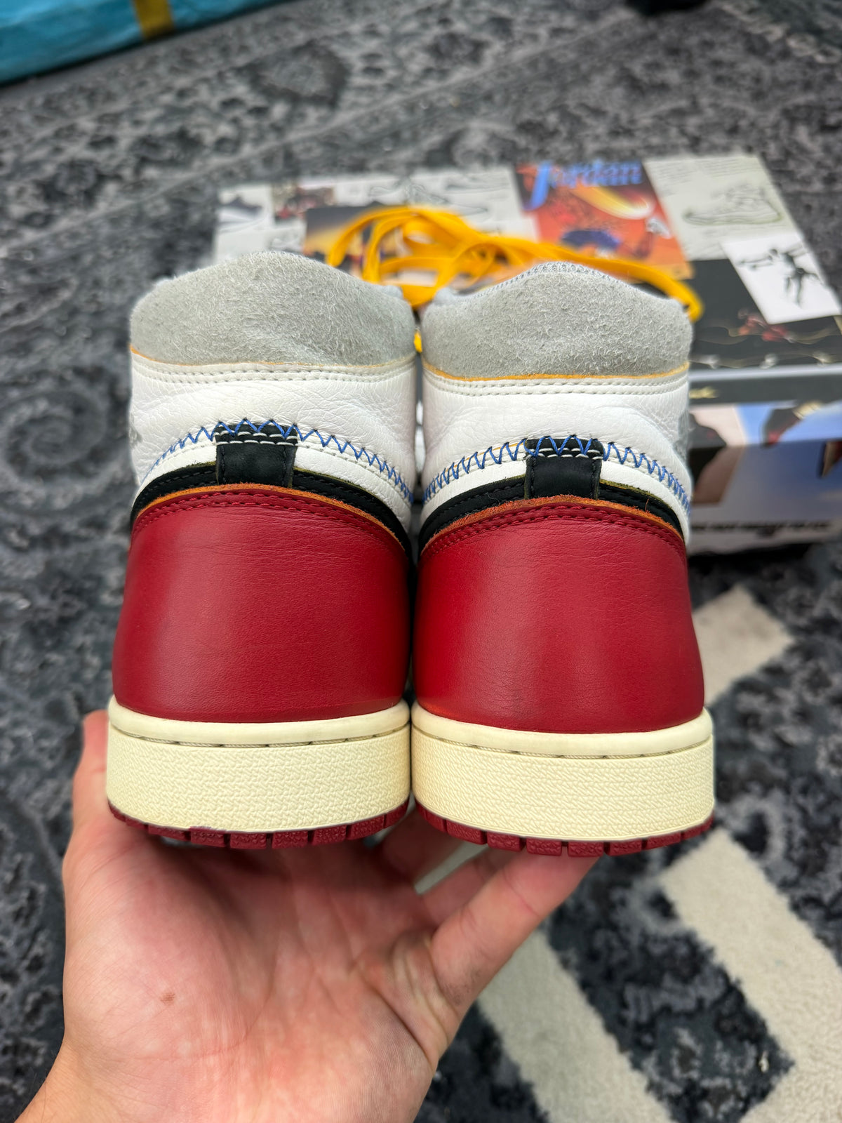 Jordan 1 High x Union LA “Black Toe” (Size 10.5)