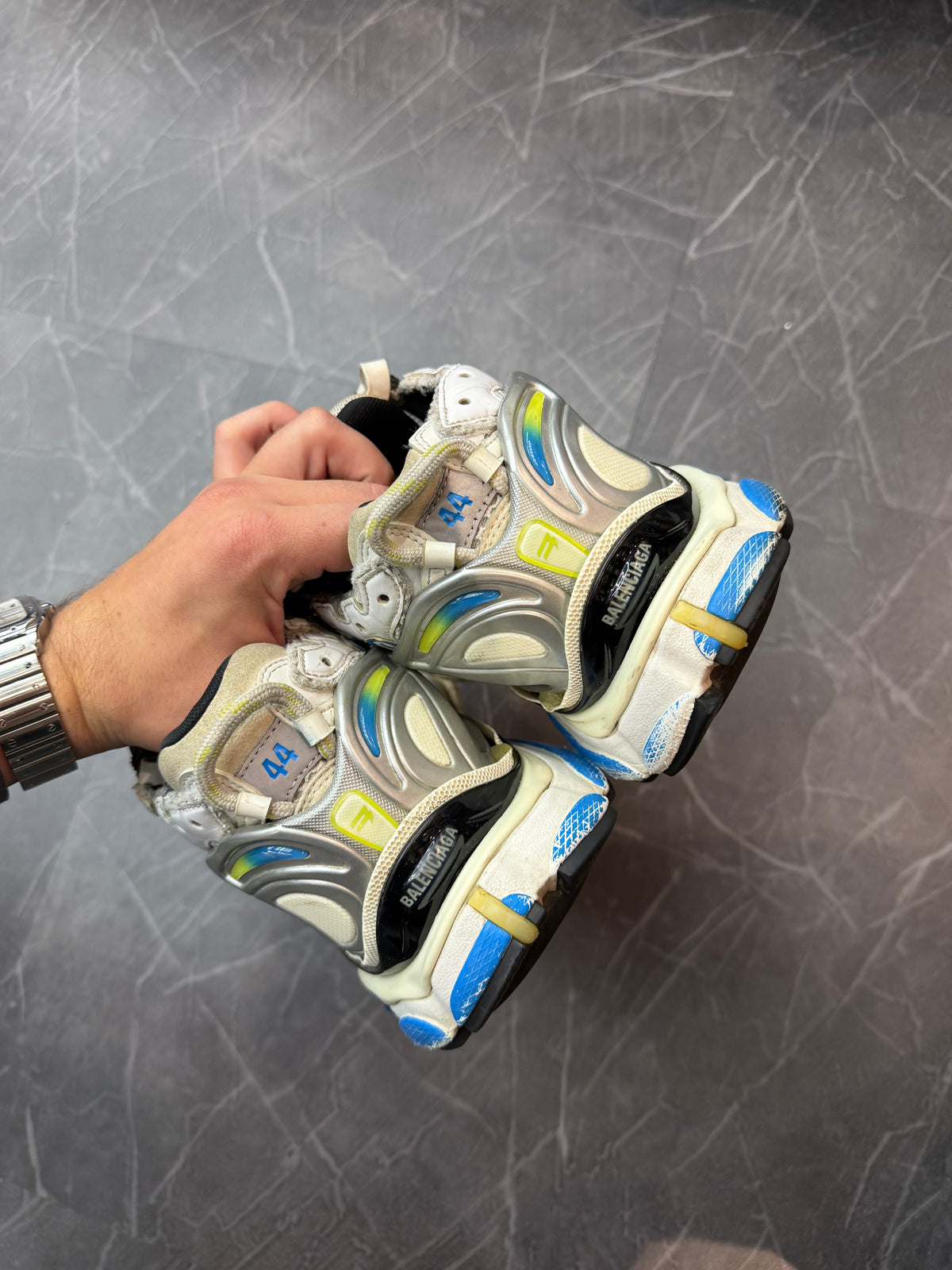 Balenciaga Runner White Yellow Blue