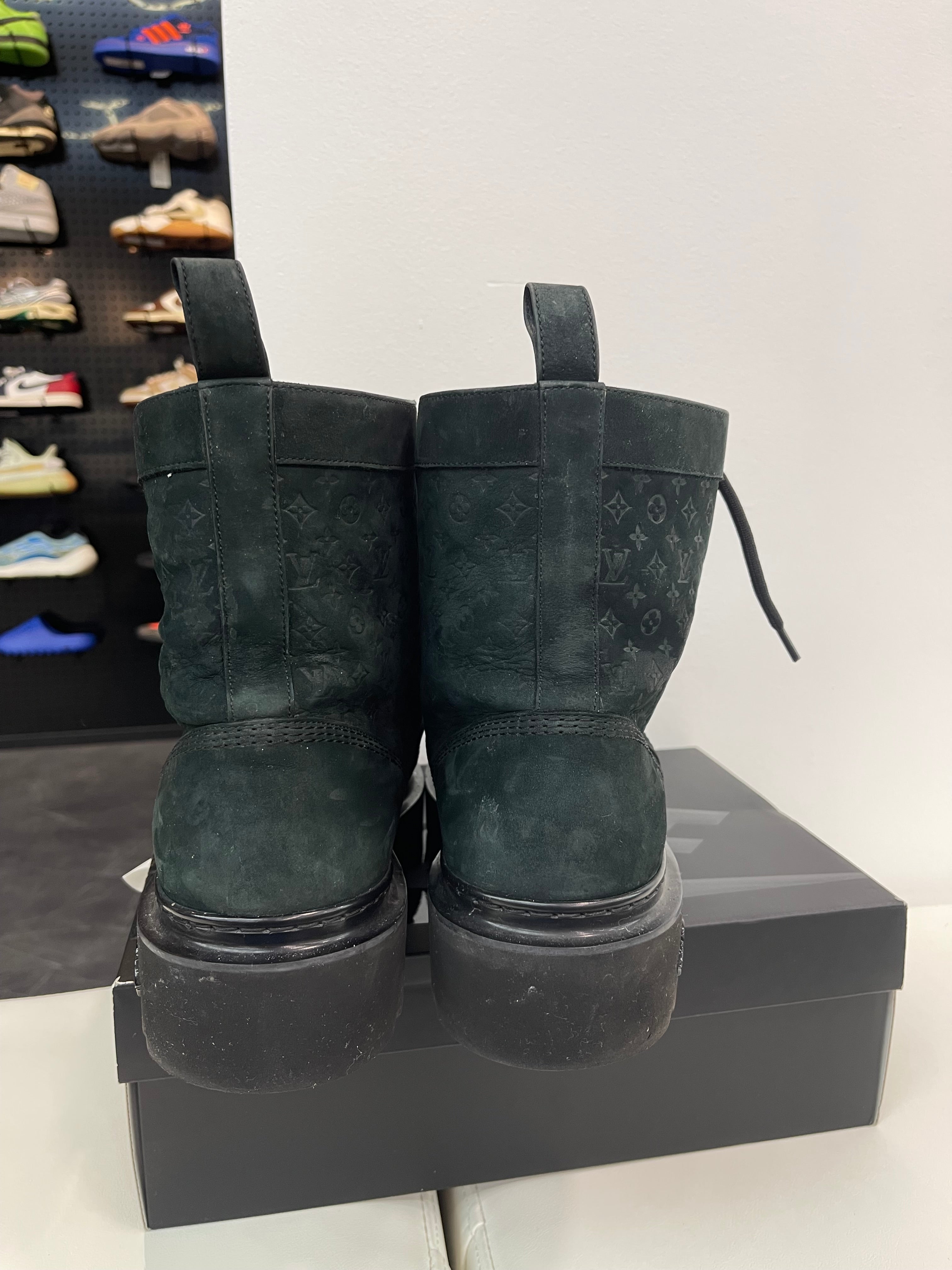 Louis Vuitton Monogram Ranger Boots “Black”