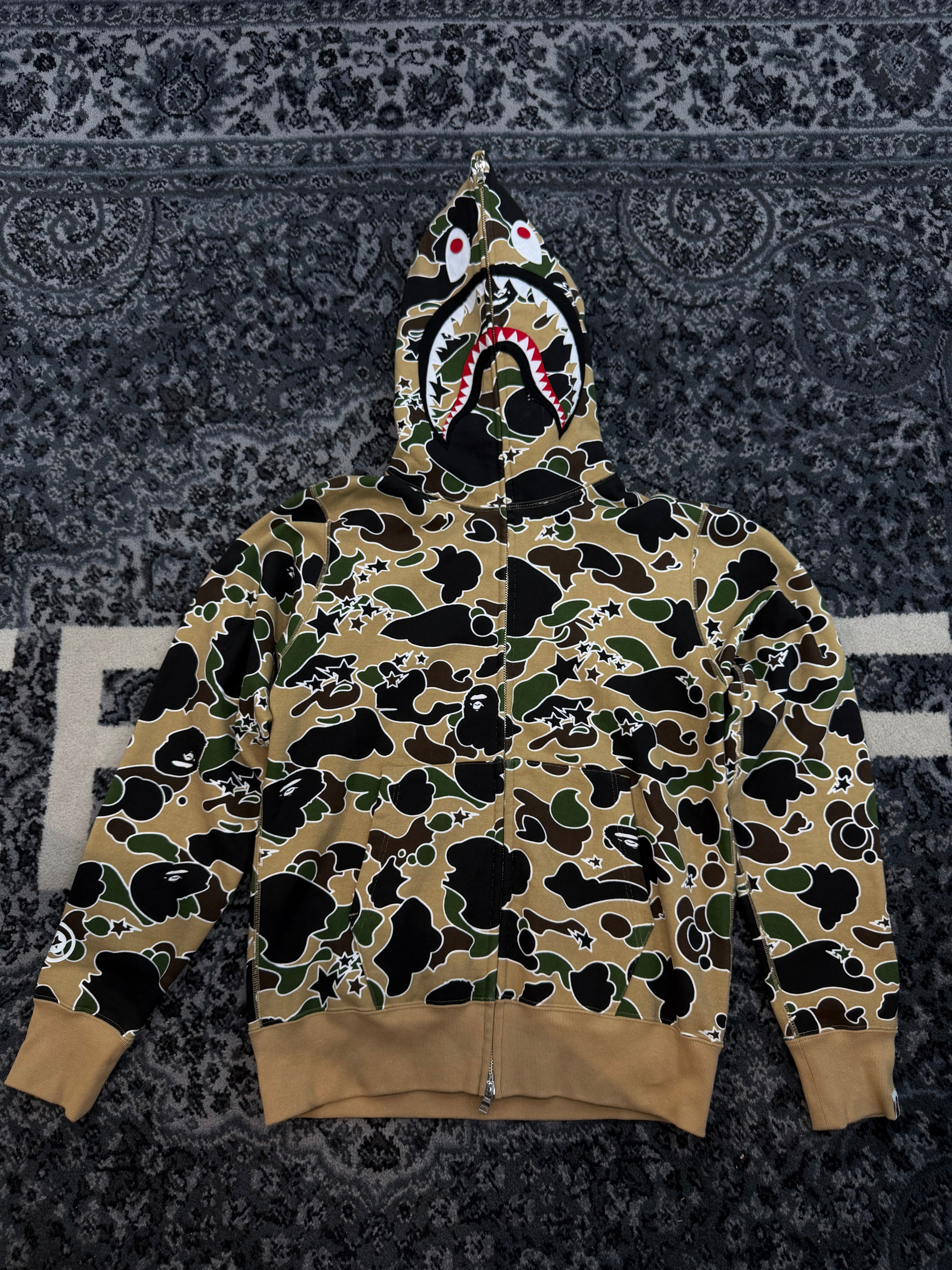 Bape Zip Up “Tan Camo”
