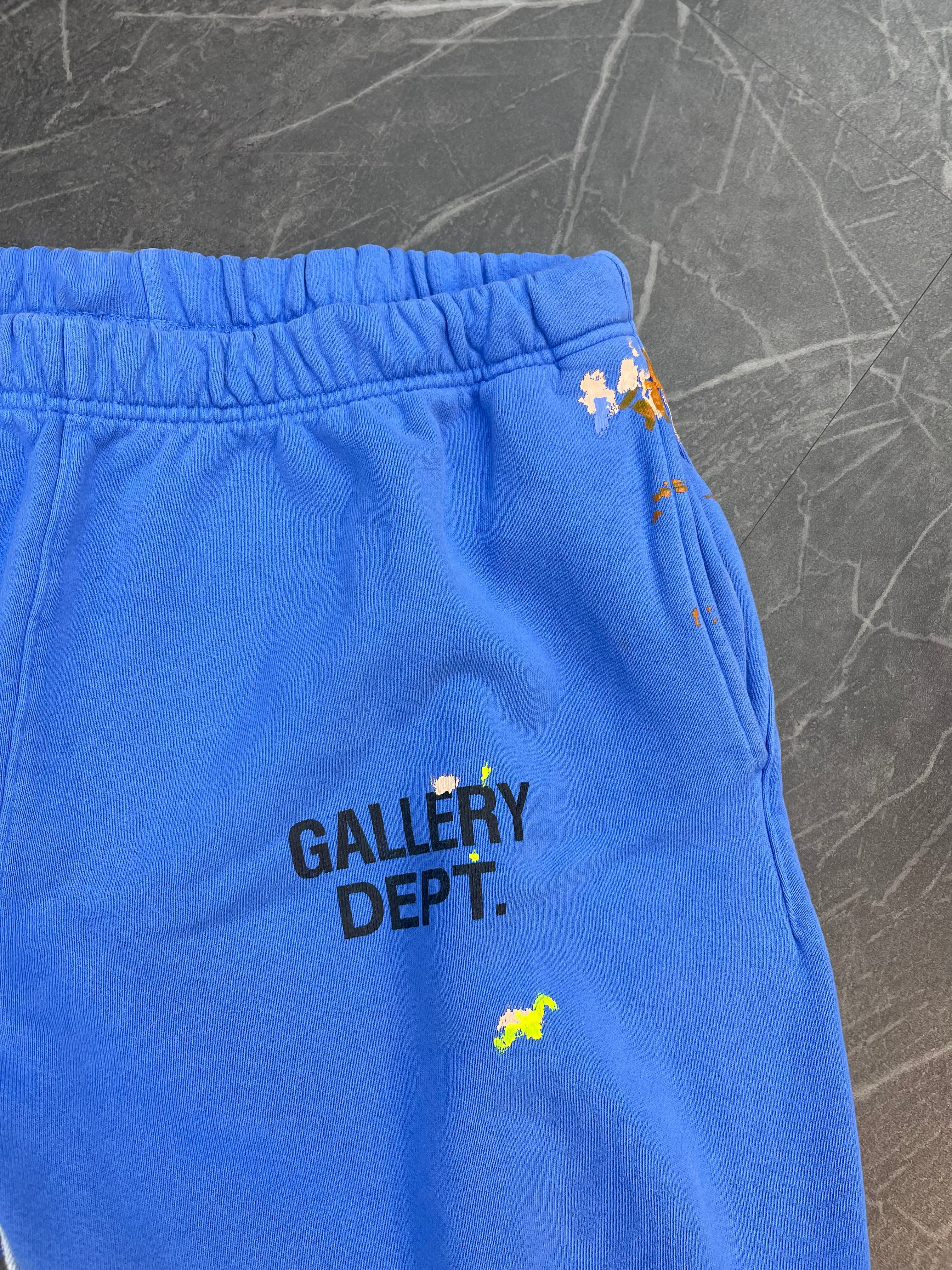Gallery Dept Painted Flare Sweatpants Blue