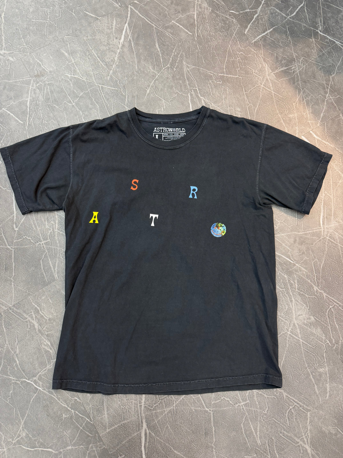 Travis Scott Astroworld Multi Letter Tee “Black”