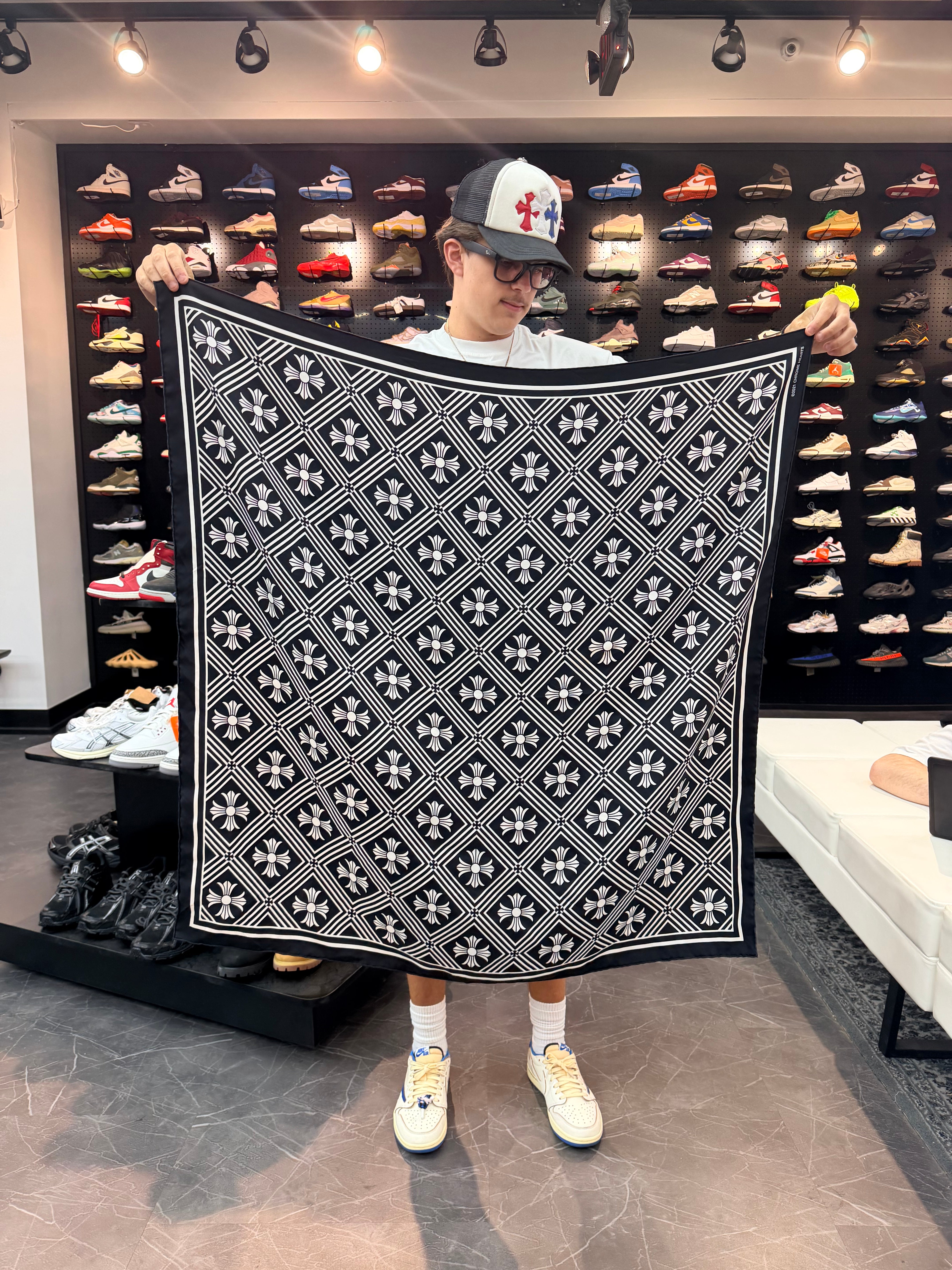 Chrome Hearts Silk Scarf Math Plus