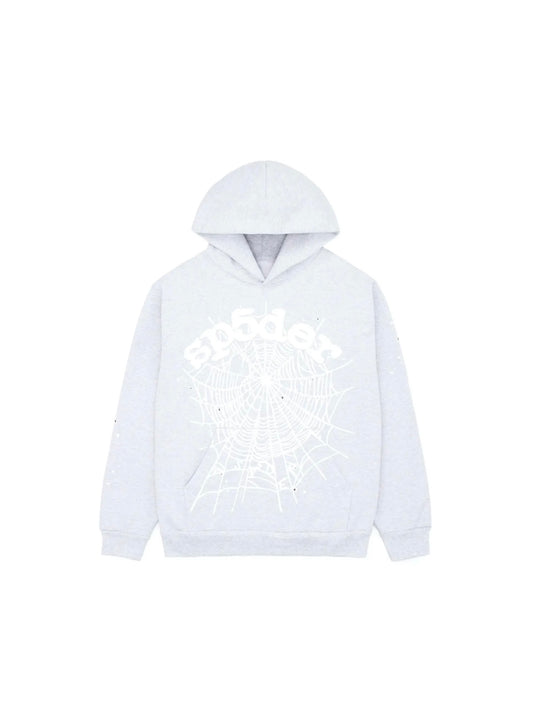 Sp5der Hoodie “OG Web Heather Grey”