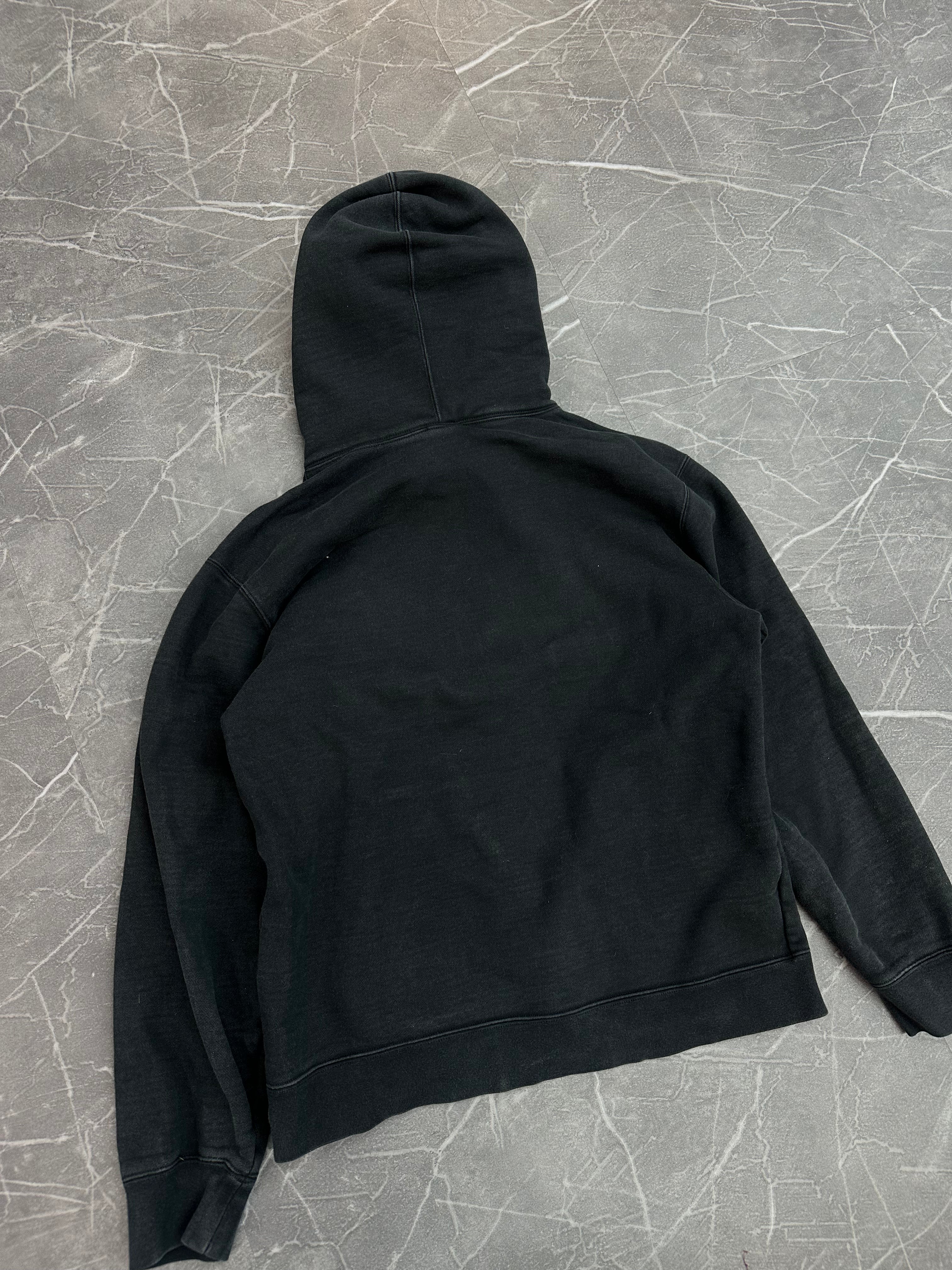 Supreme x Nike Applique Leather Hoodie Black