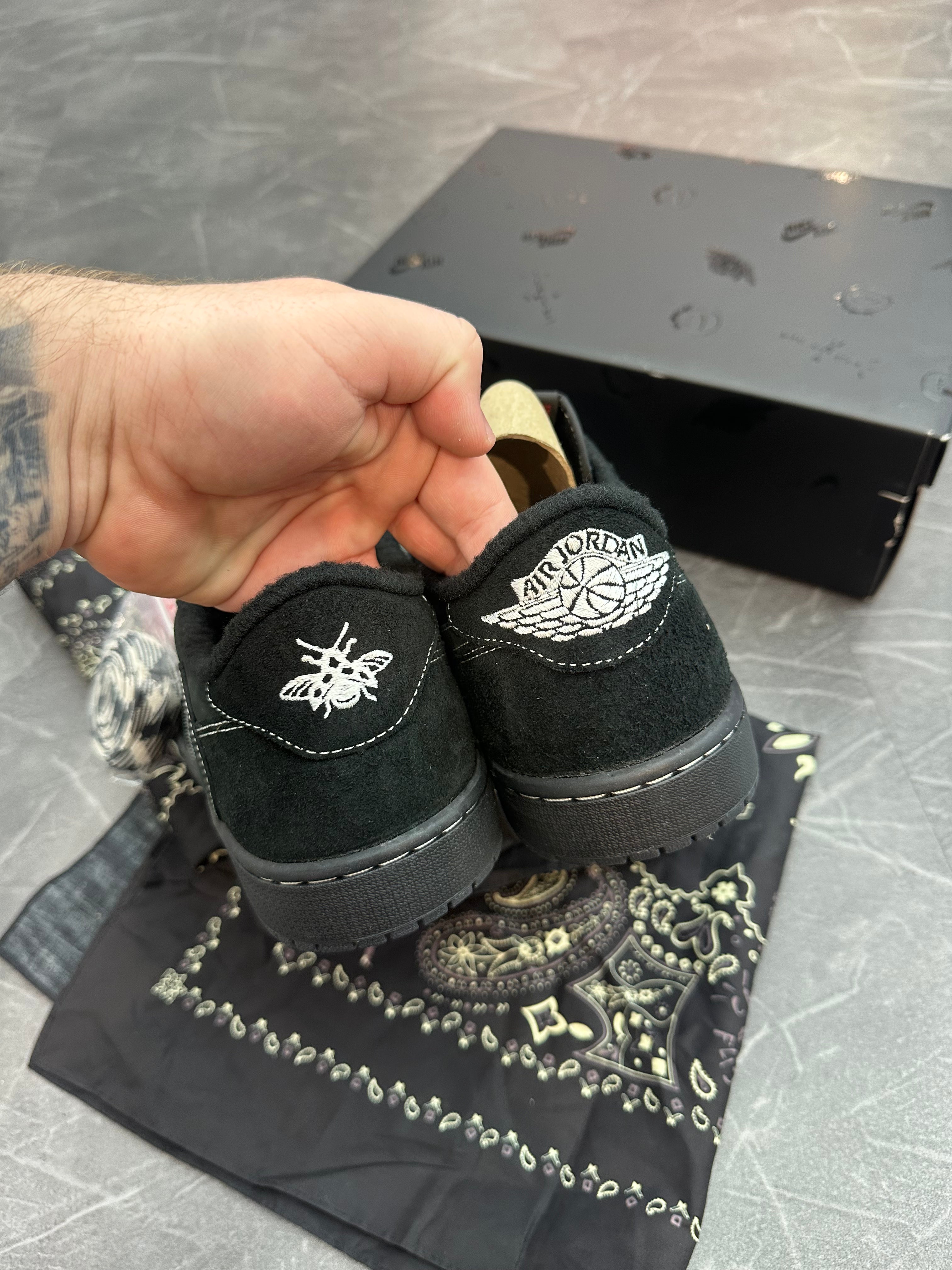 Jordan 1 Retro Low OG SP Travis Scott Black Phantom